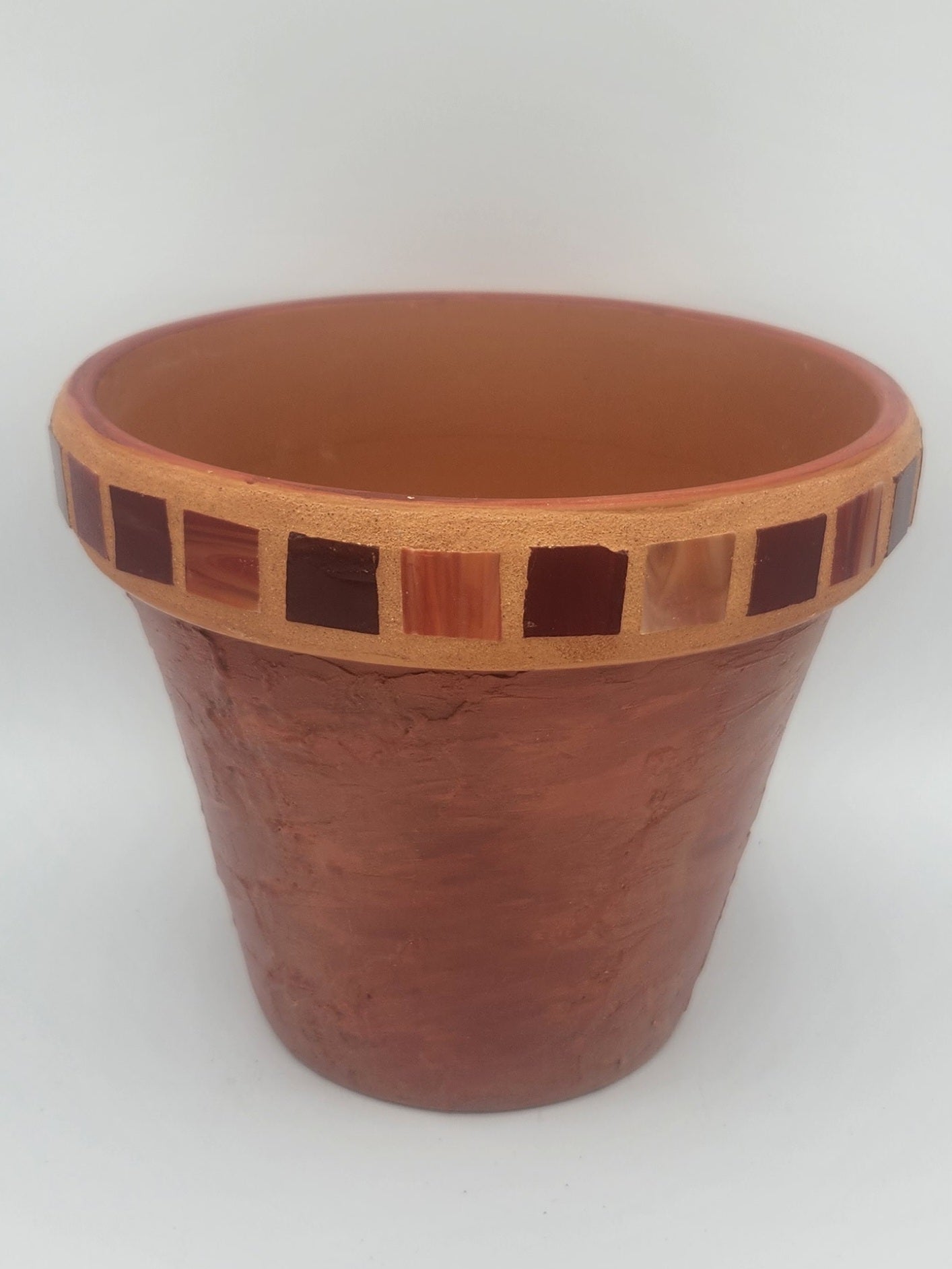 Mosaic ceramic planter