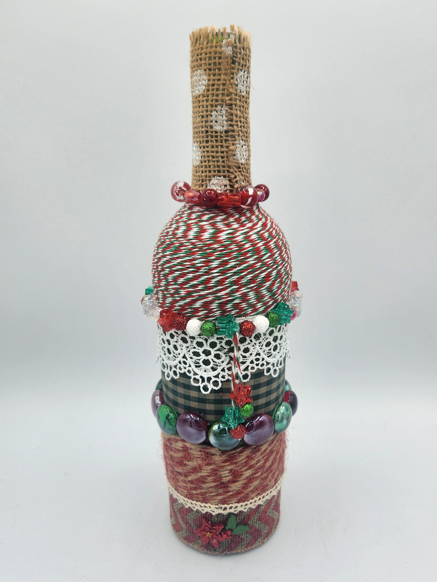Christmas wine bottle