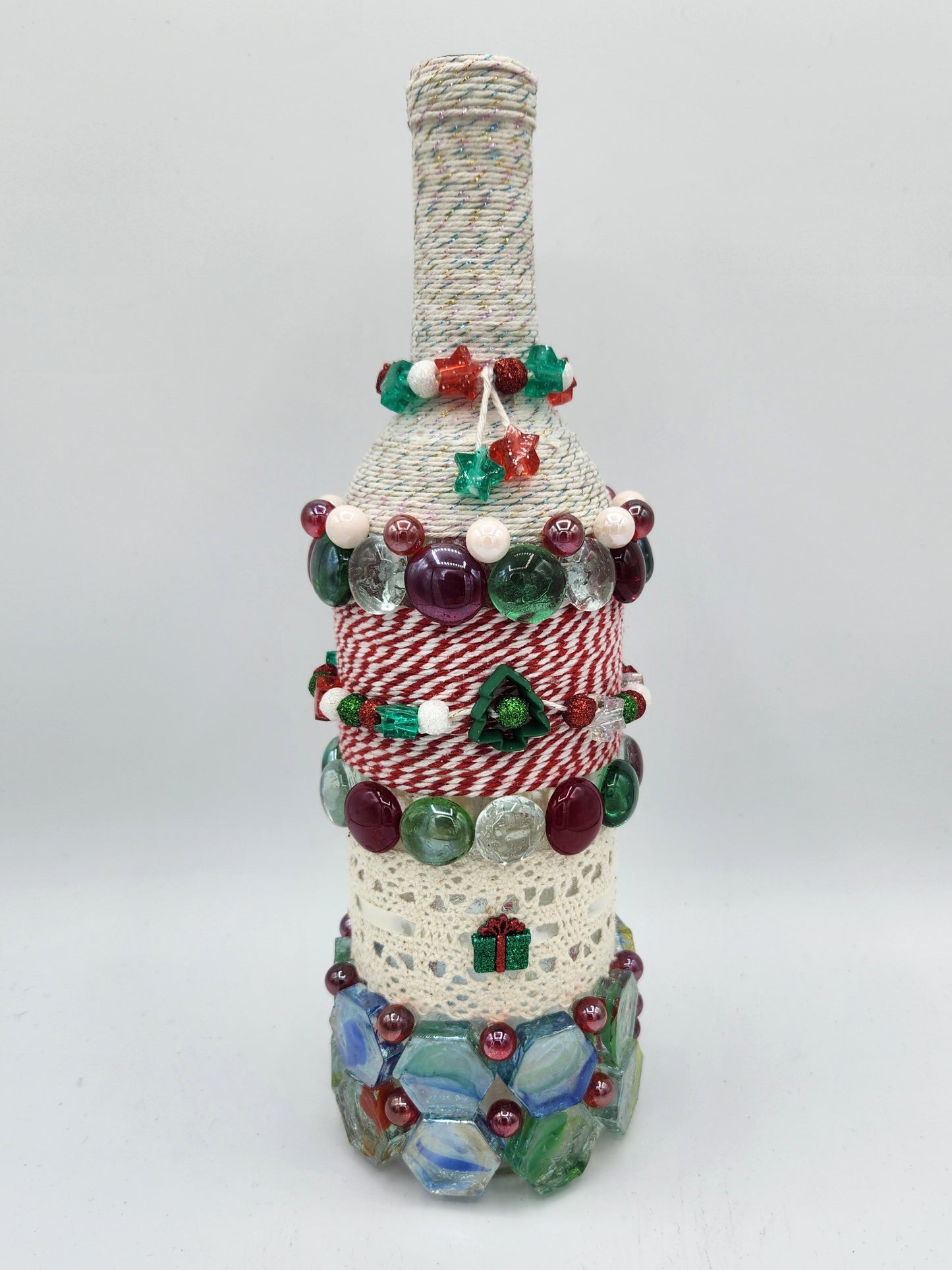 Christmas wine bottle