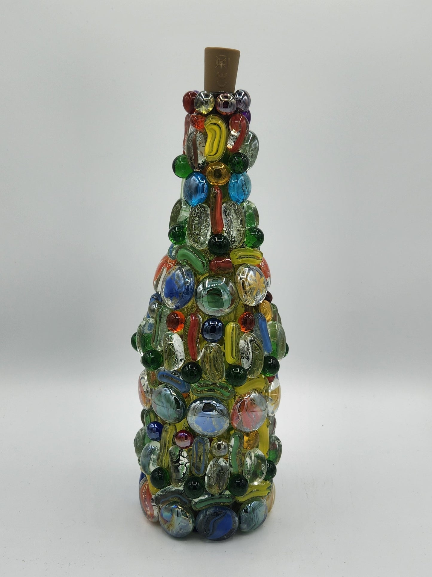 Mosaic wine bottle