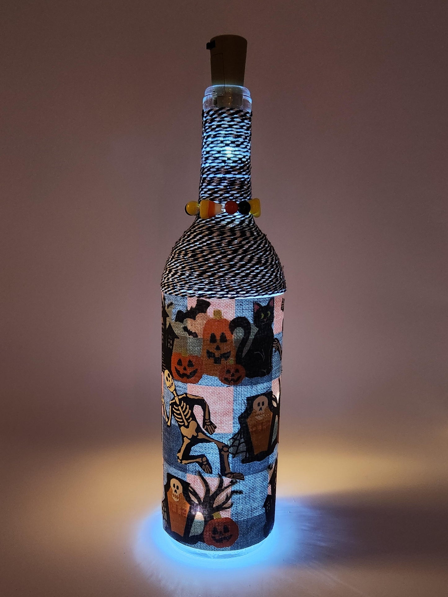 Halloween decorative wine bottle