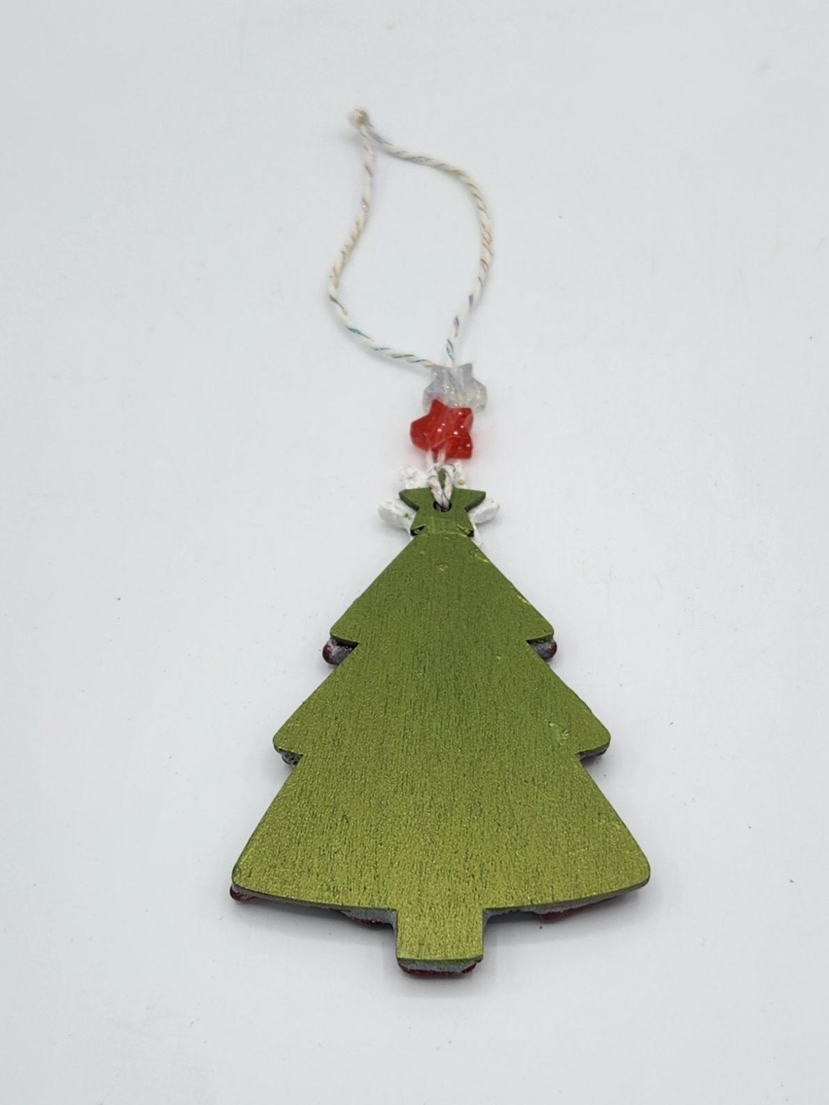 Mosaic Christmas tree ornament