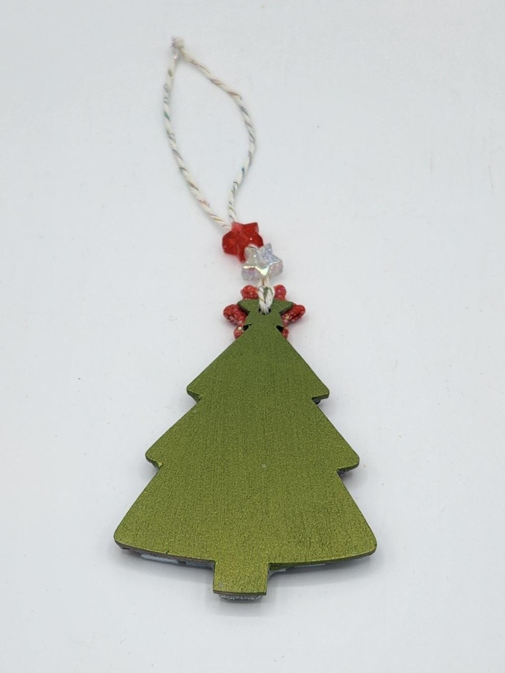 Mosaic Christmas tree ornament