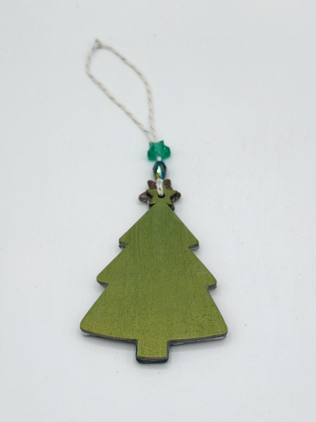 Mosaic Christmas tree ornament