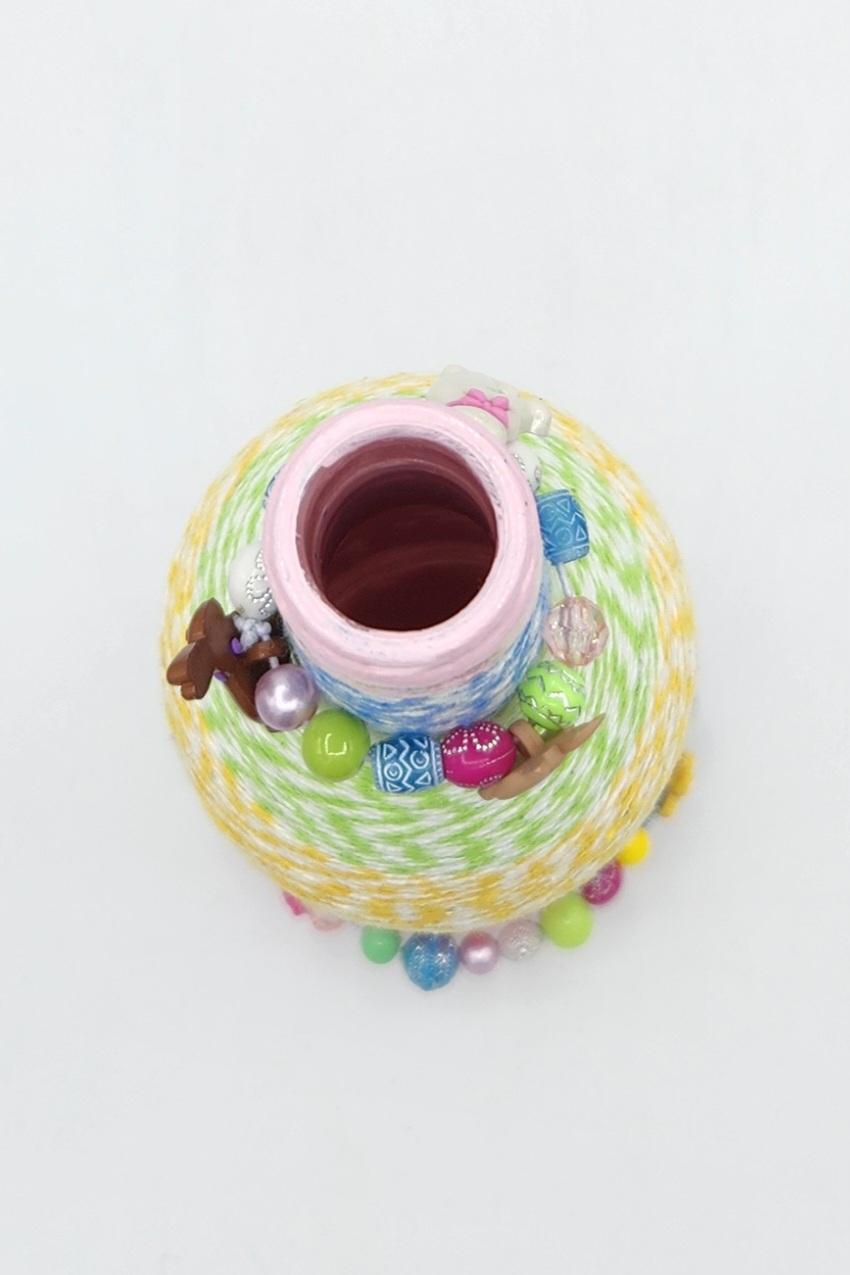 Decorative Easter wine bottle