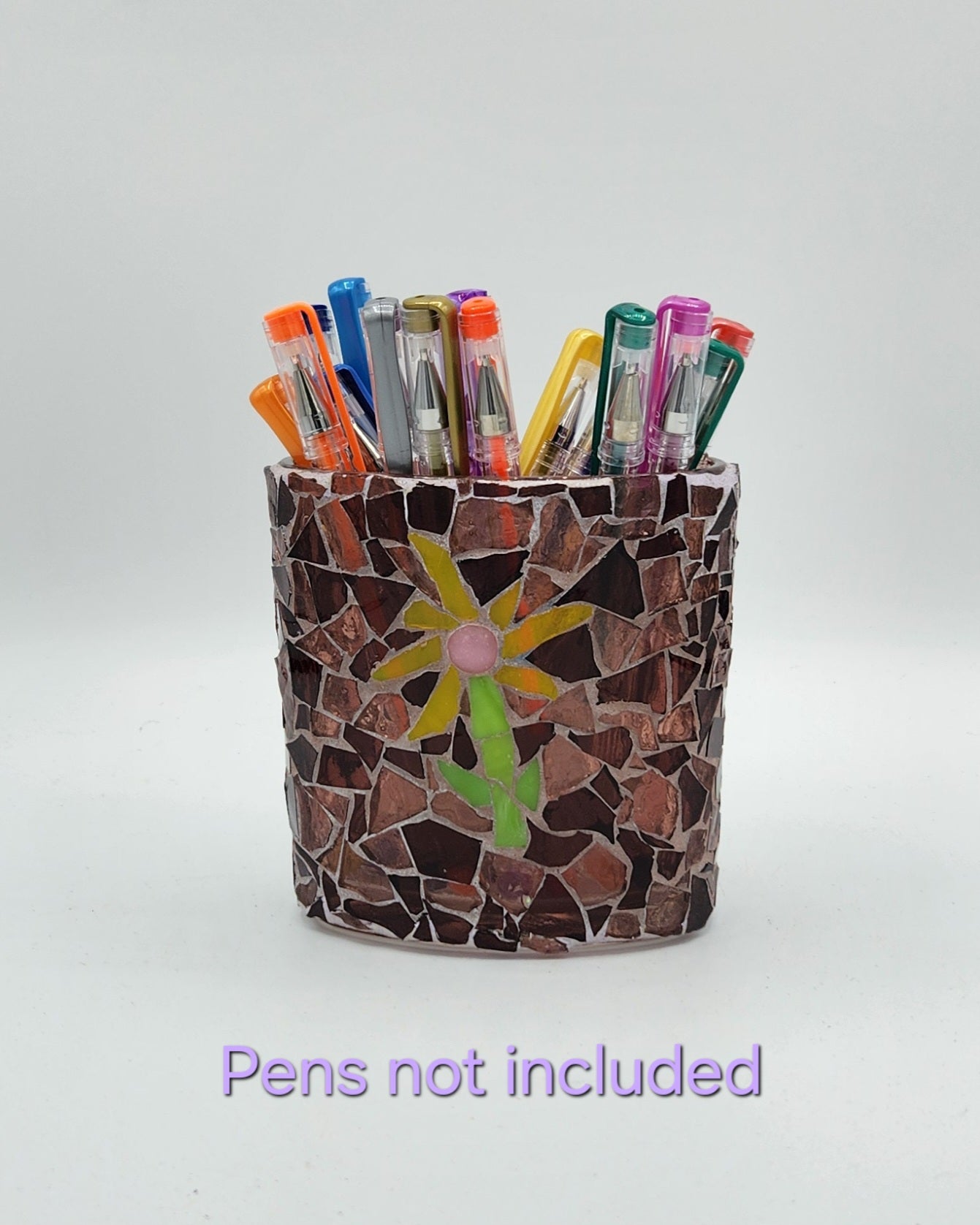 Mosaic glass vase/container