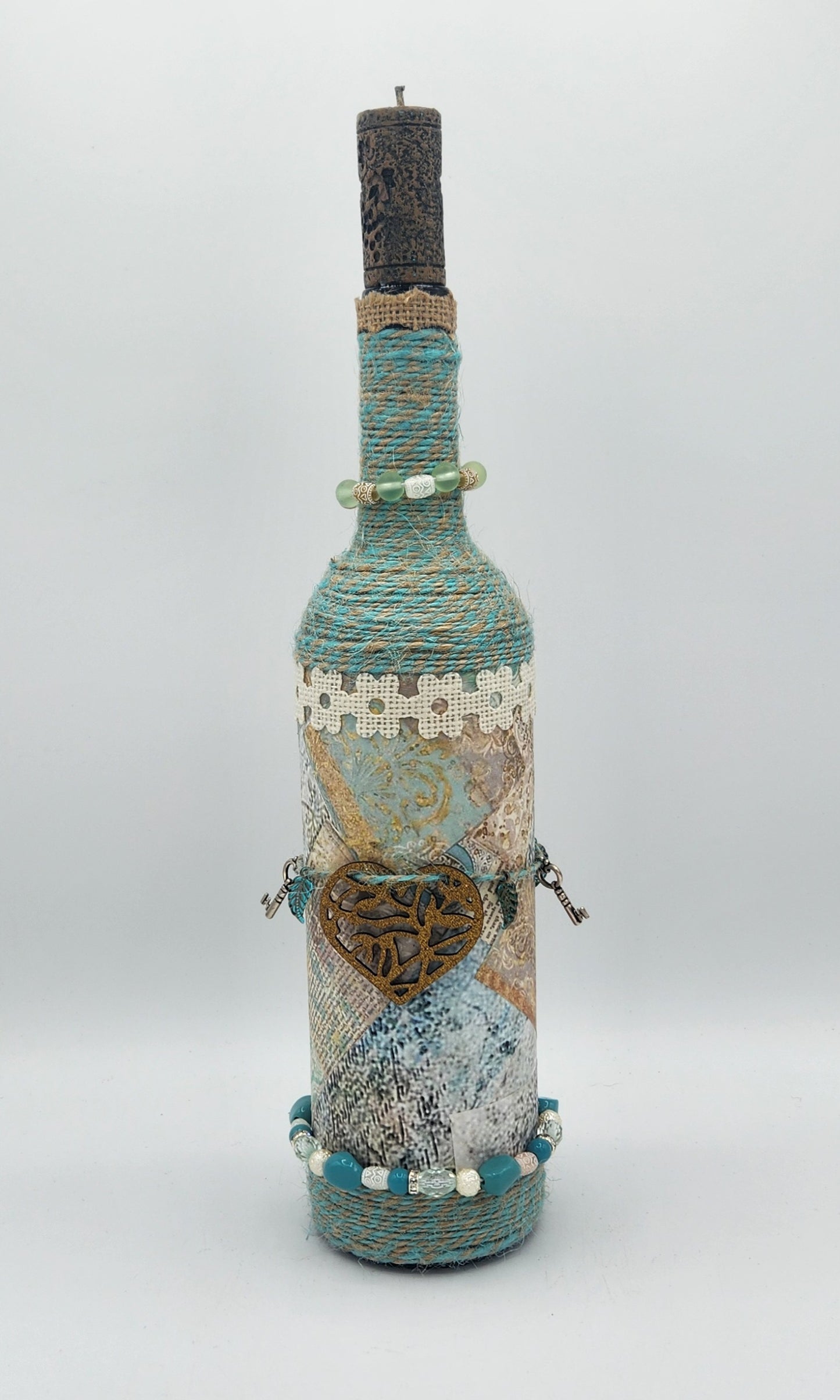 Decorative wine bottle