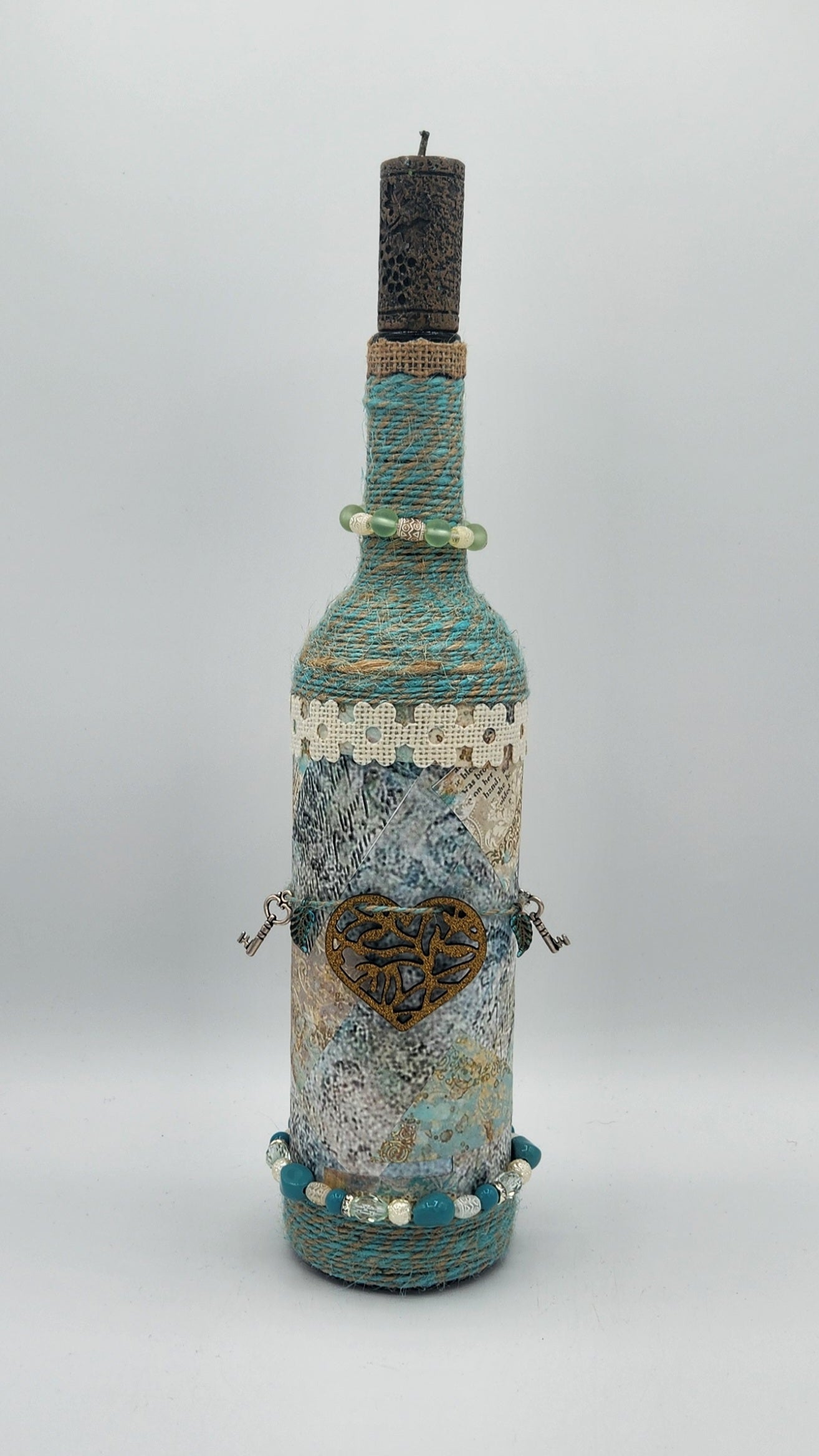 Decorative wine bottle