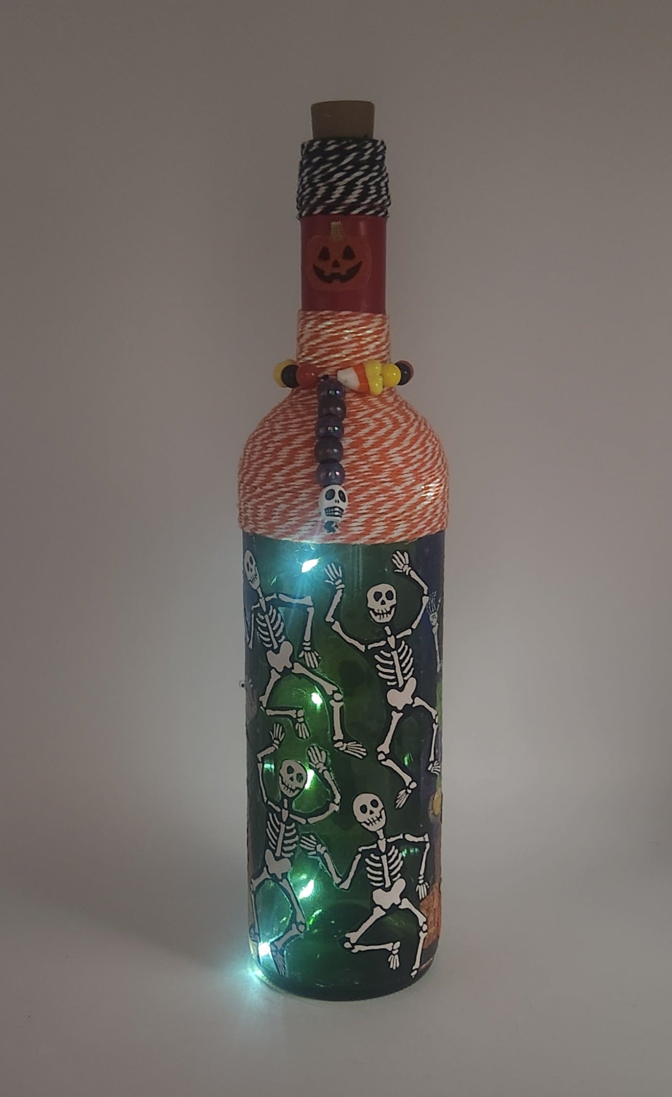 Halloween decorative wine bottle