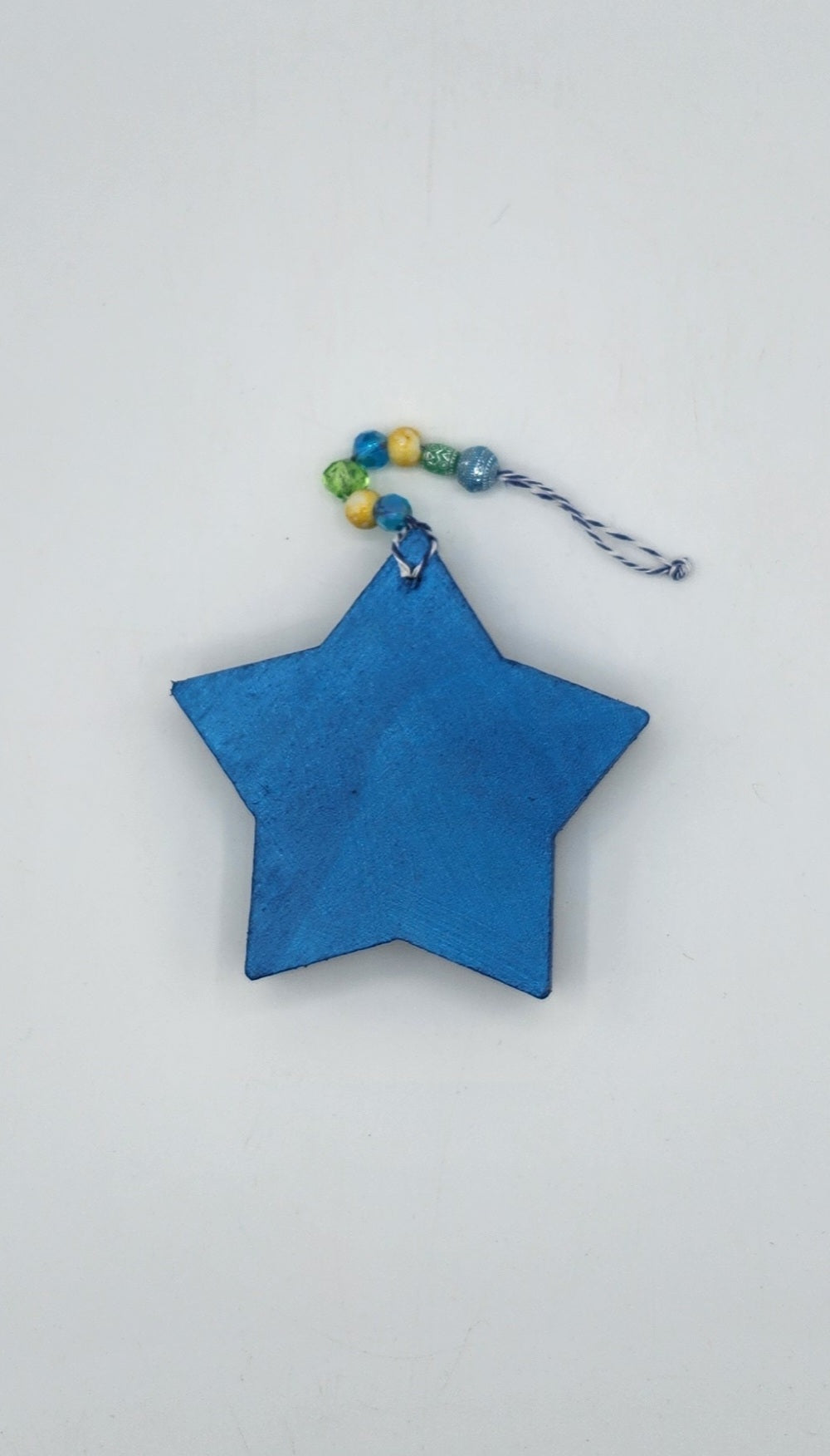 Mosaic hanging Christmas star ornament