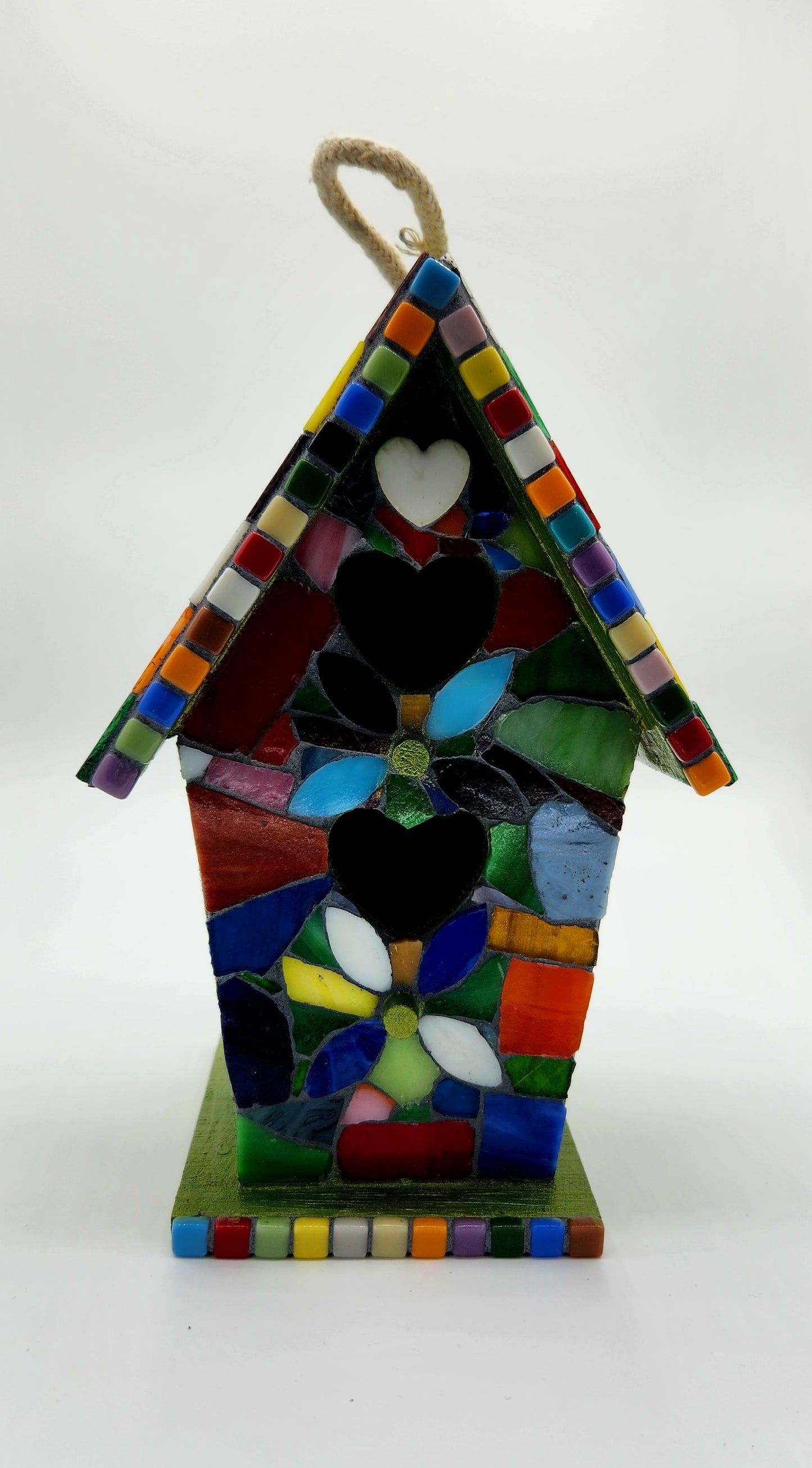 Mosaic birdhouse