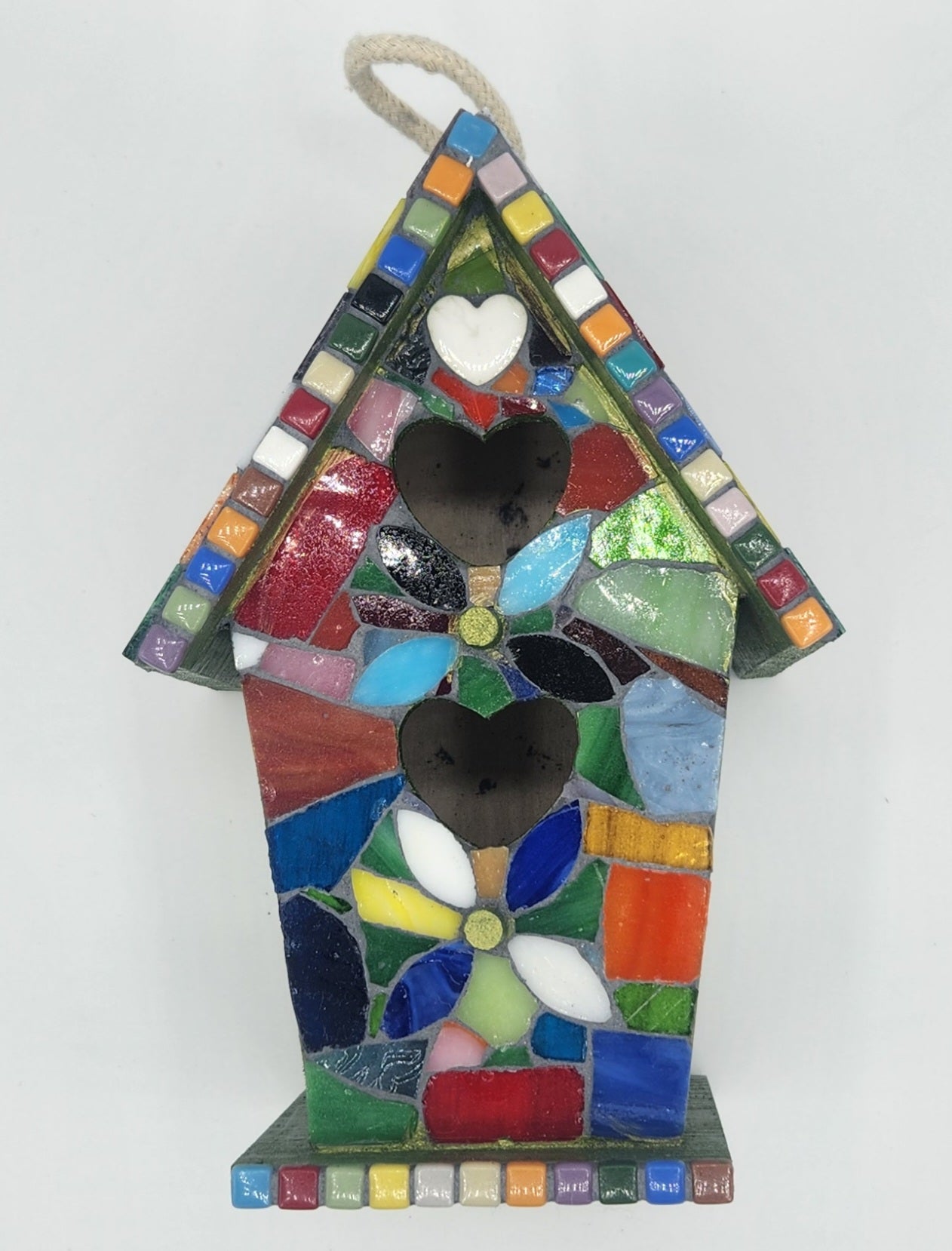 Mosaic birdhouse