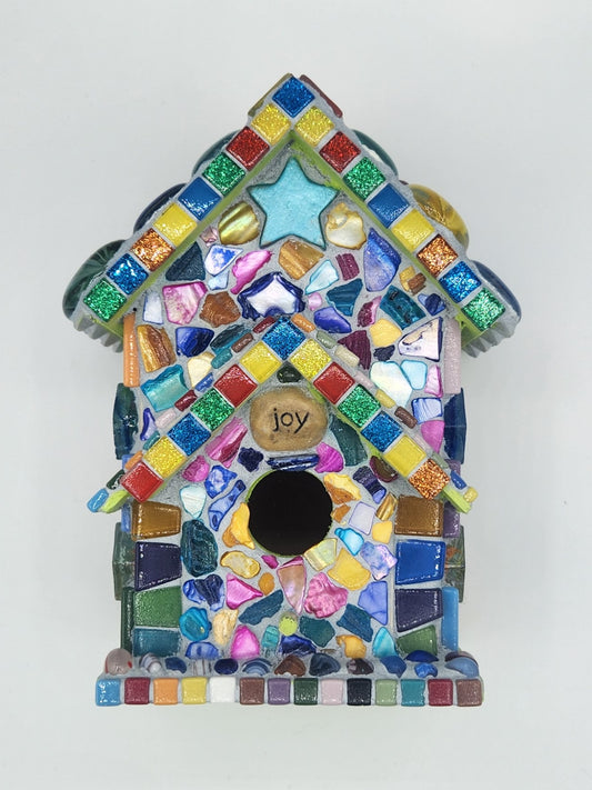 Mosaic birdhouse