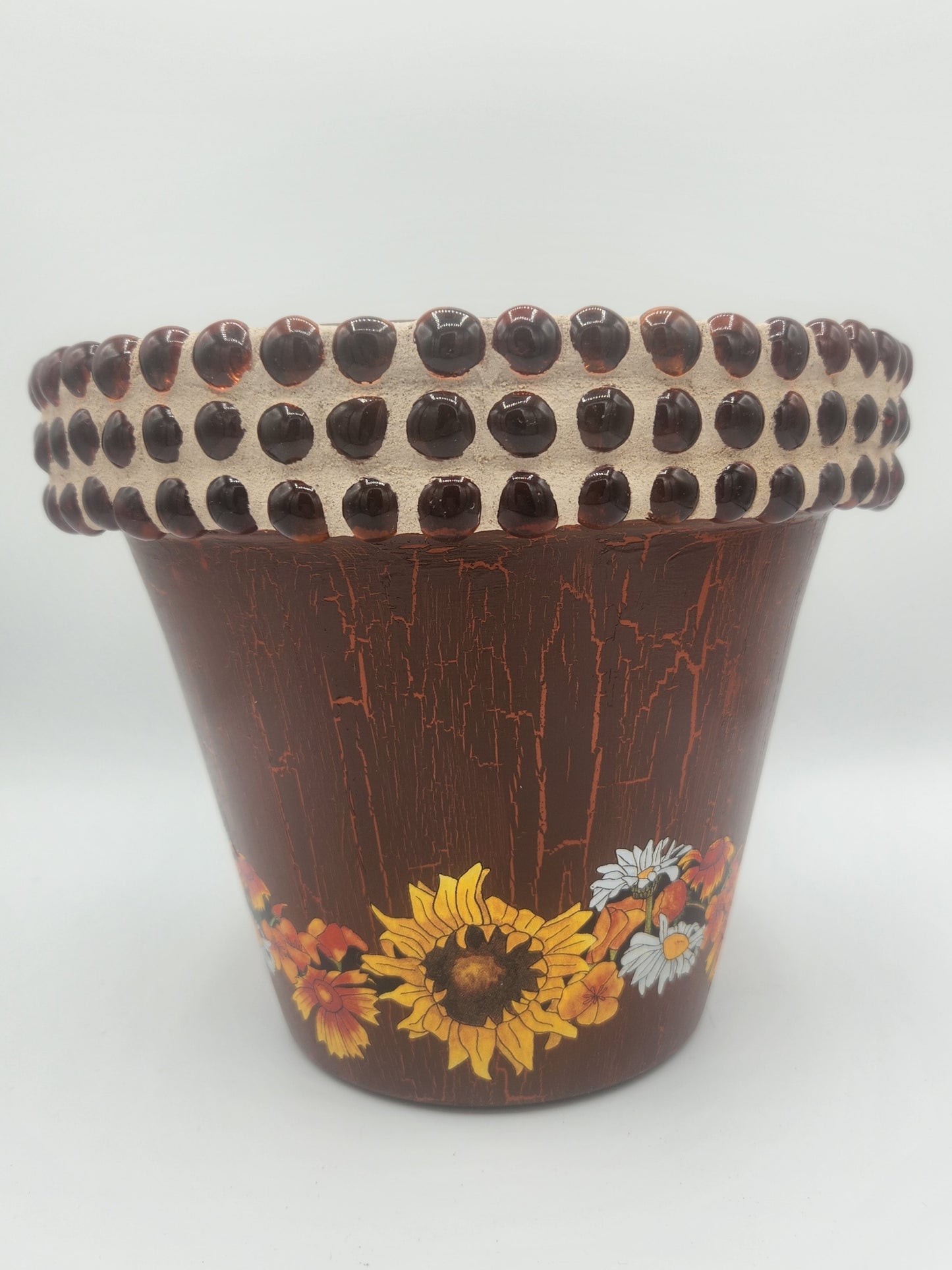 Mosaic ceramic decorative planter