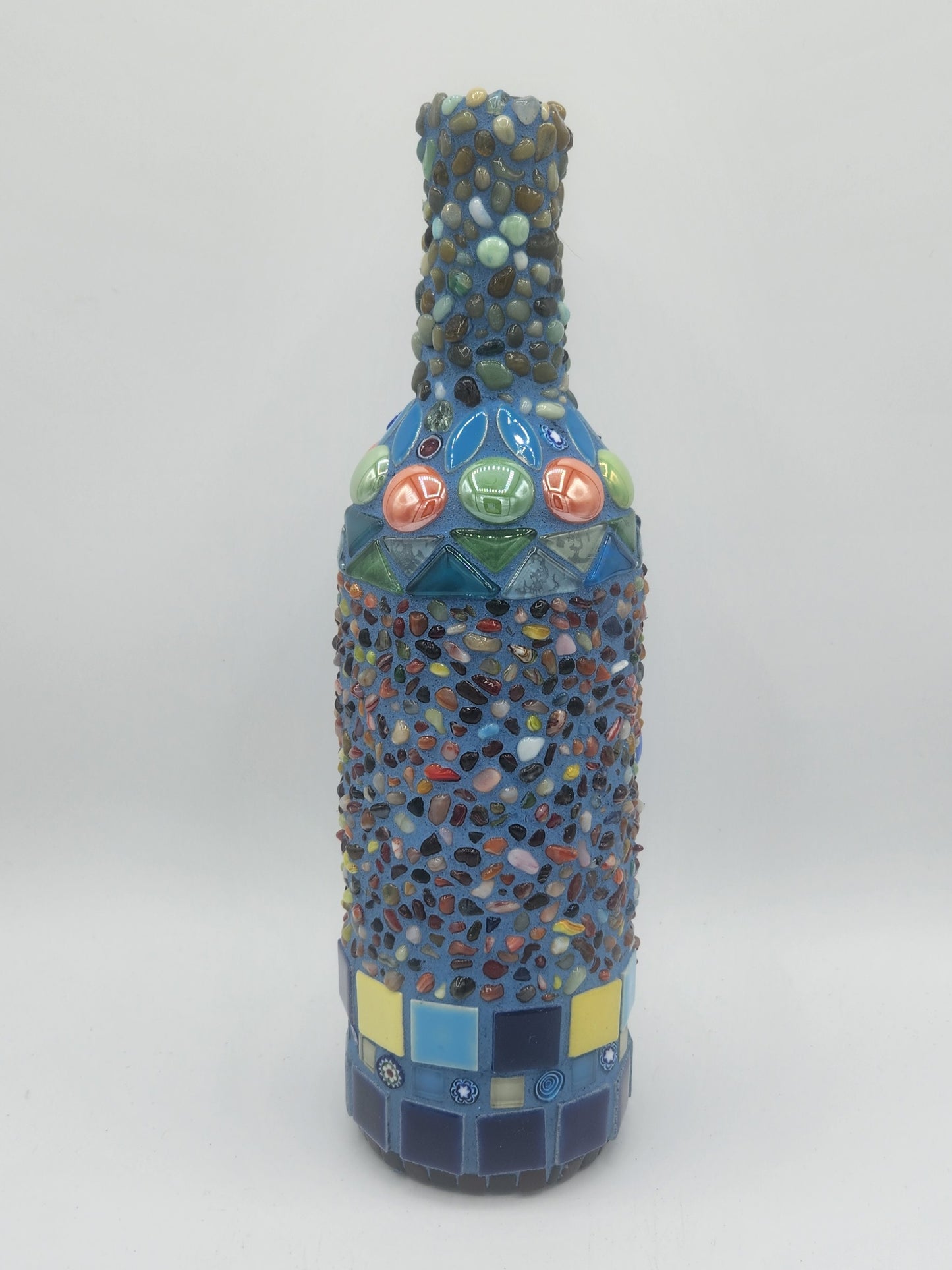 Mosaic wine bottle