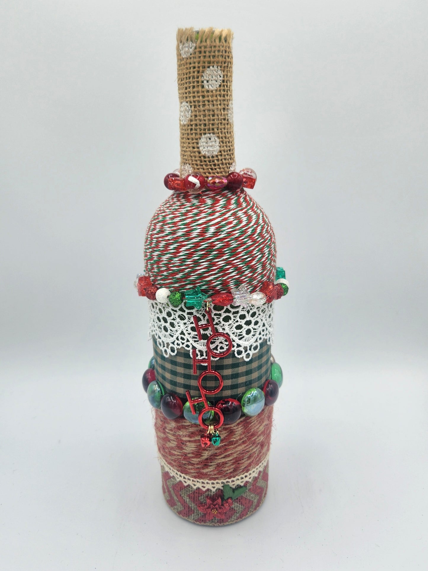 Christmas wine bottle