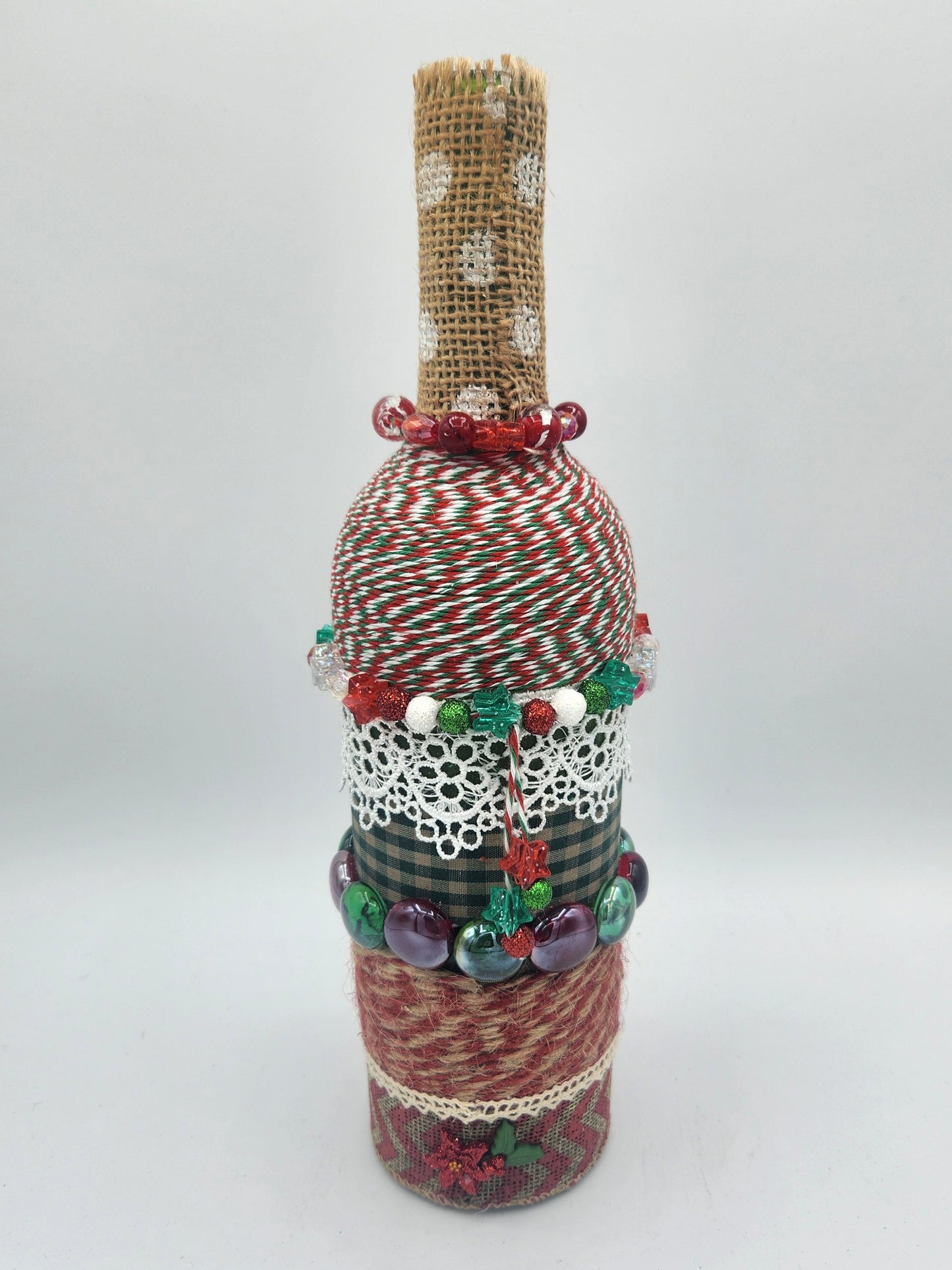 Christmas wine bottle