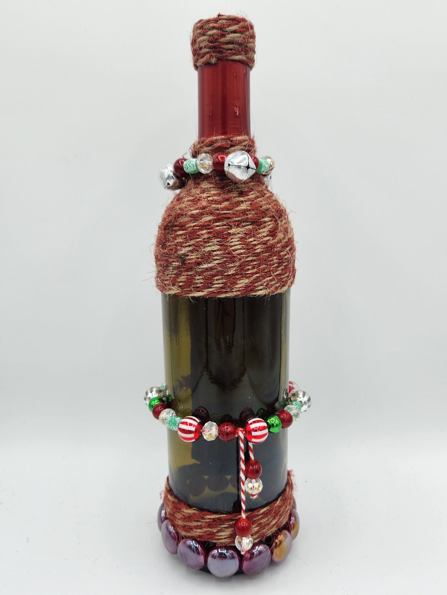 Christmas wine bottle