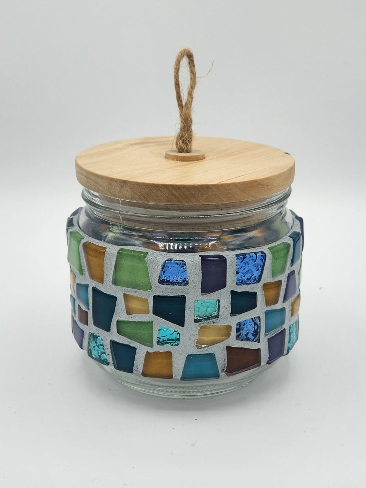 Mosaic Glass Jar