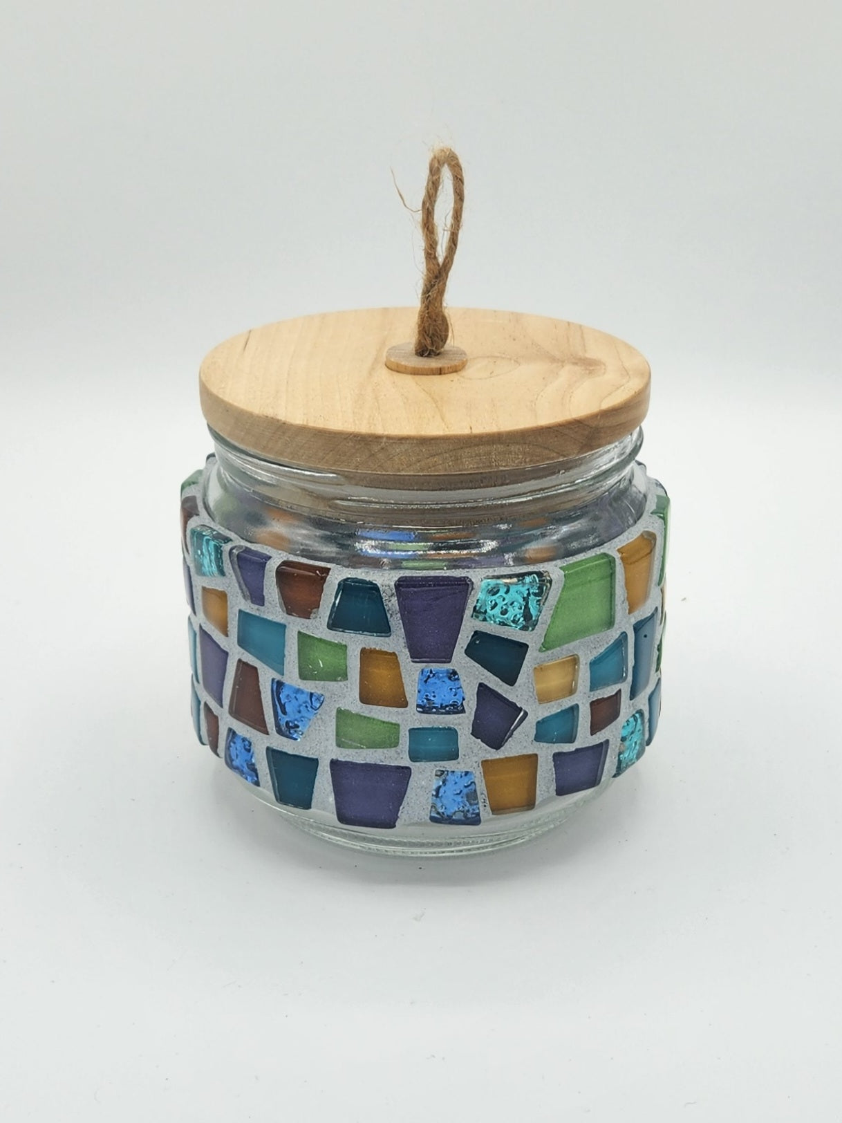 Mosaic Glass Jar