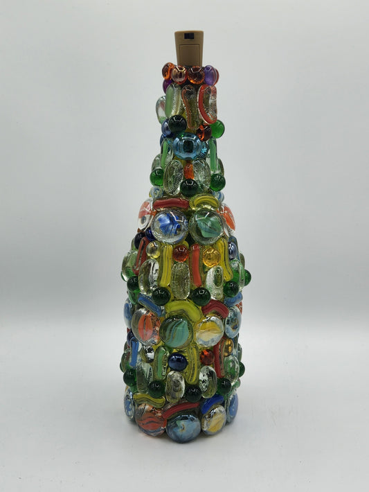 Mosaic wine bottle