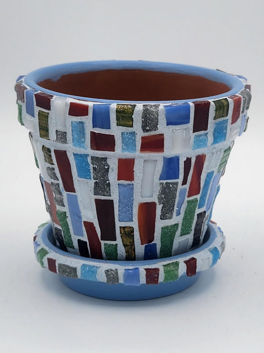 Small mosaic pot