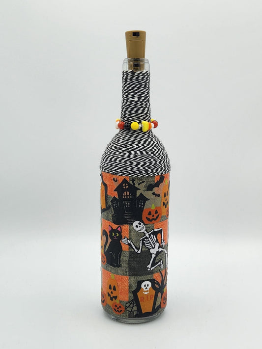 Halloween decorative wine bottle