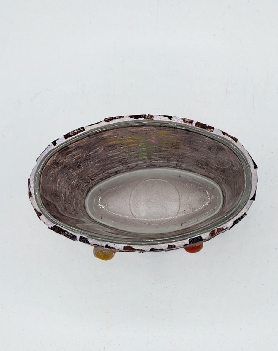 Mosaic glass vase/container