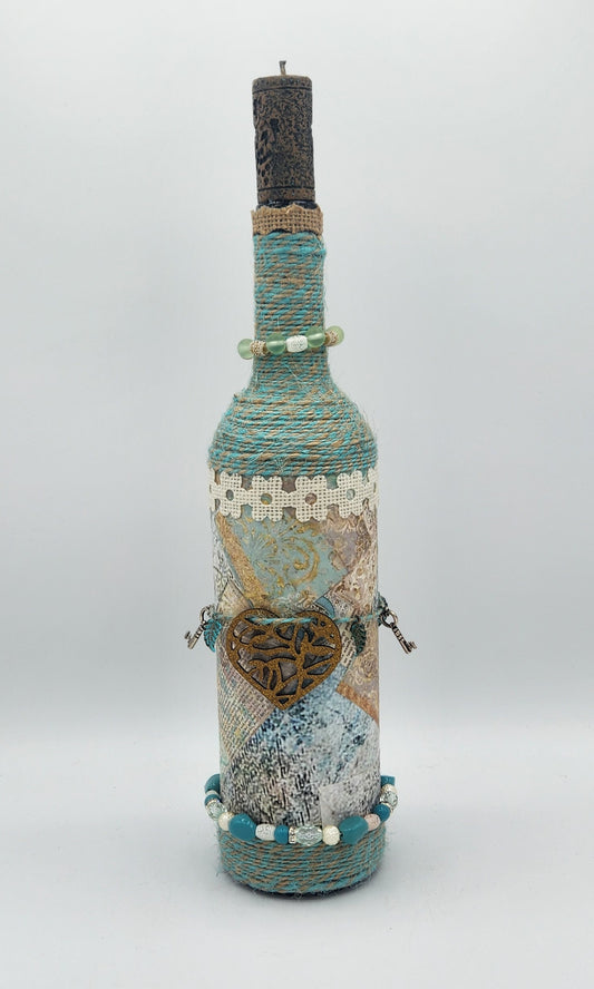 Decorative wine bottle