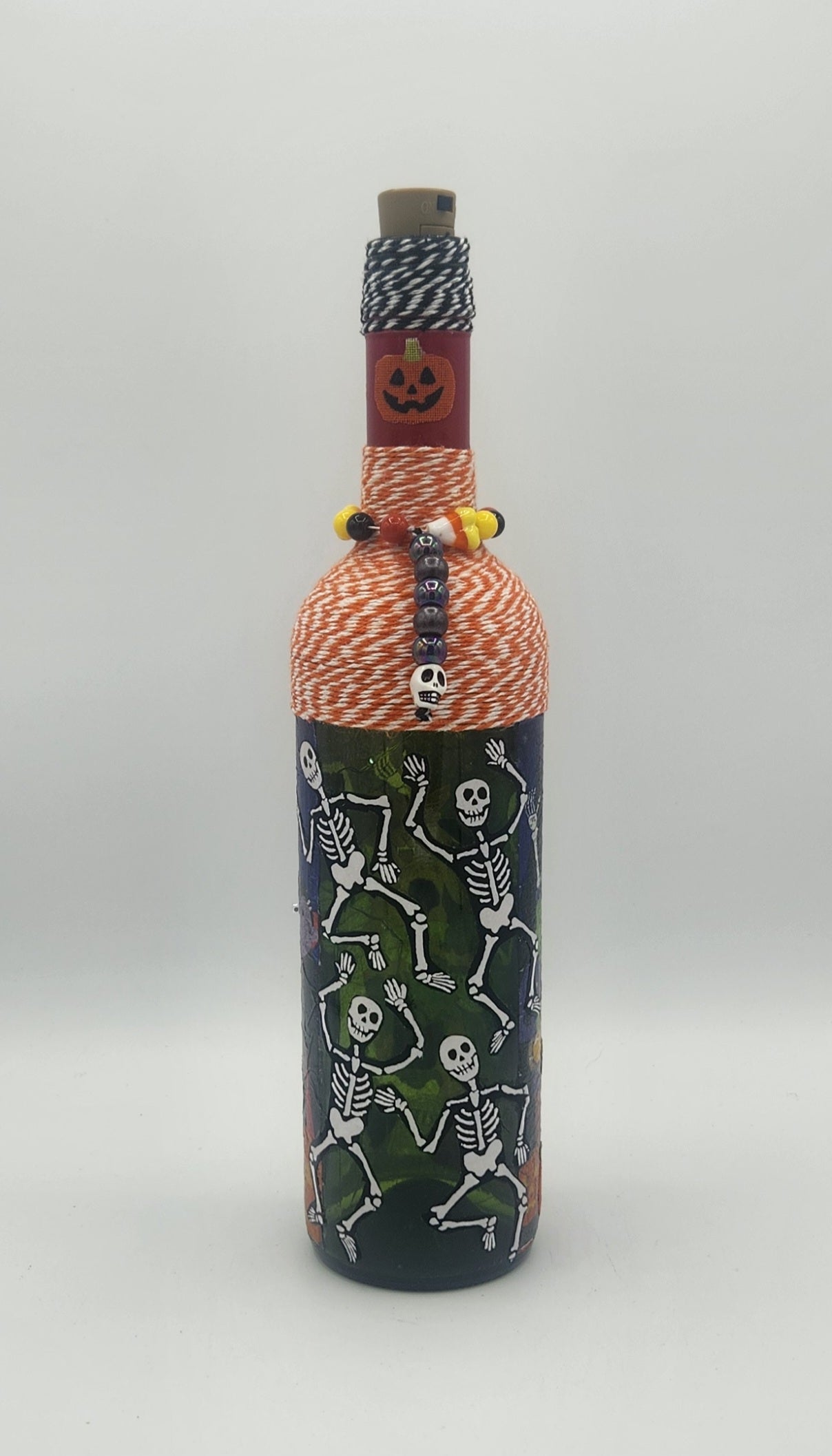 Halloween decorative wine bottle