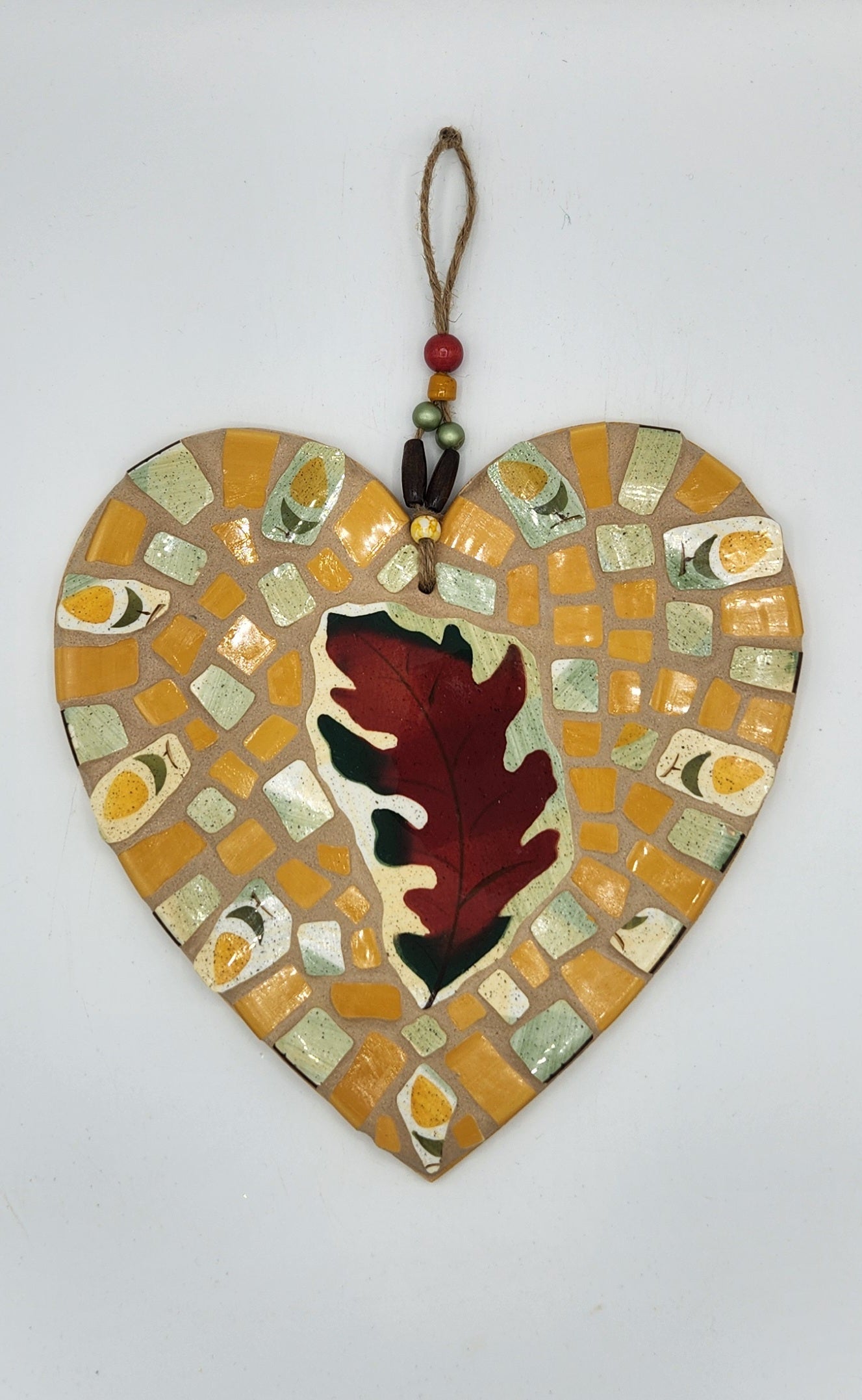Hanging mosaic heart