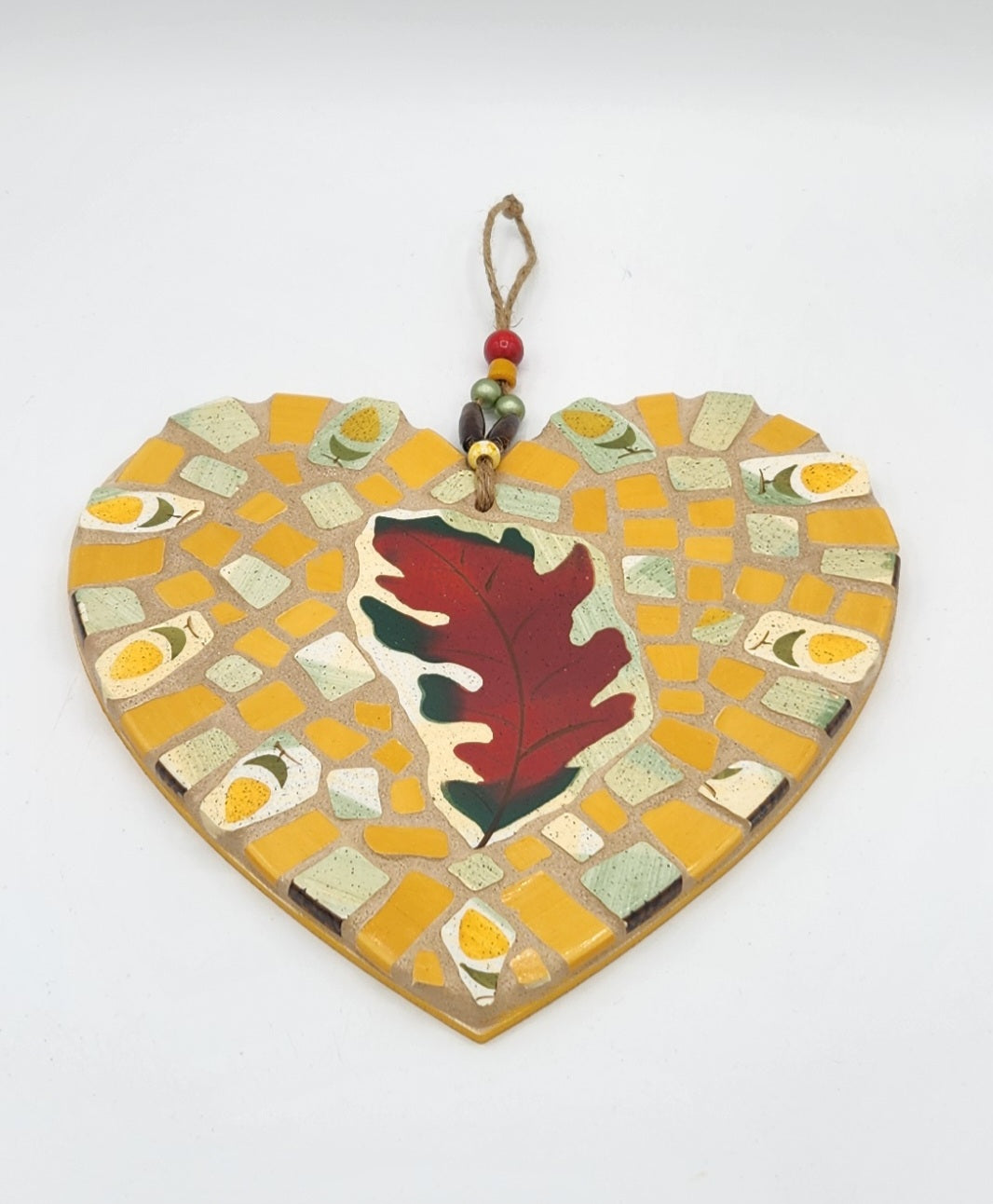 Hanging mosaic heart