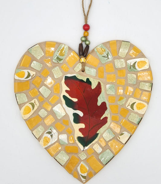 Hanging mosaic heart