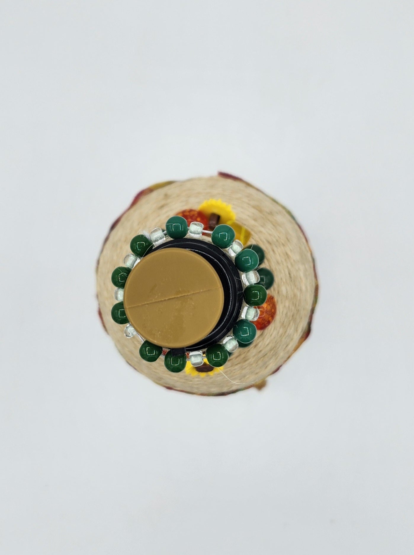 Fall decorative wine bottle