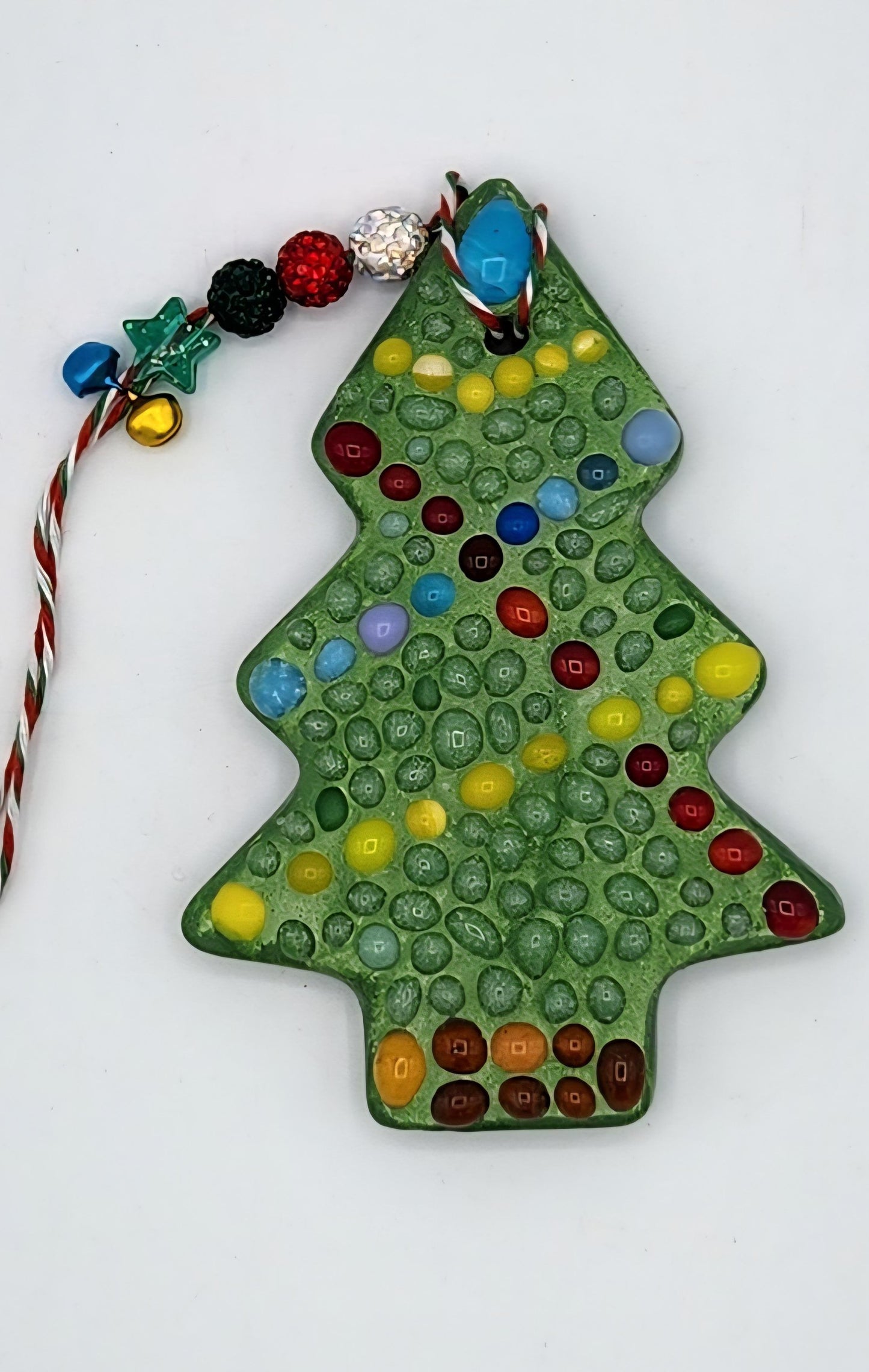 Mosaic Christmas tree ornament