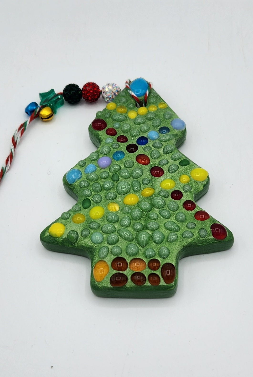 Mosaic Christmas tree ornament
