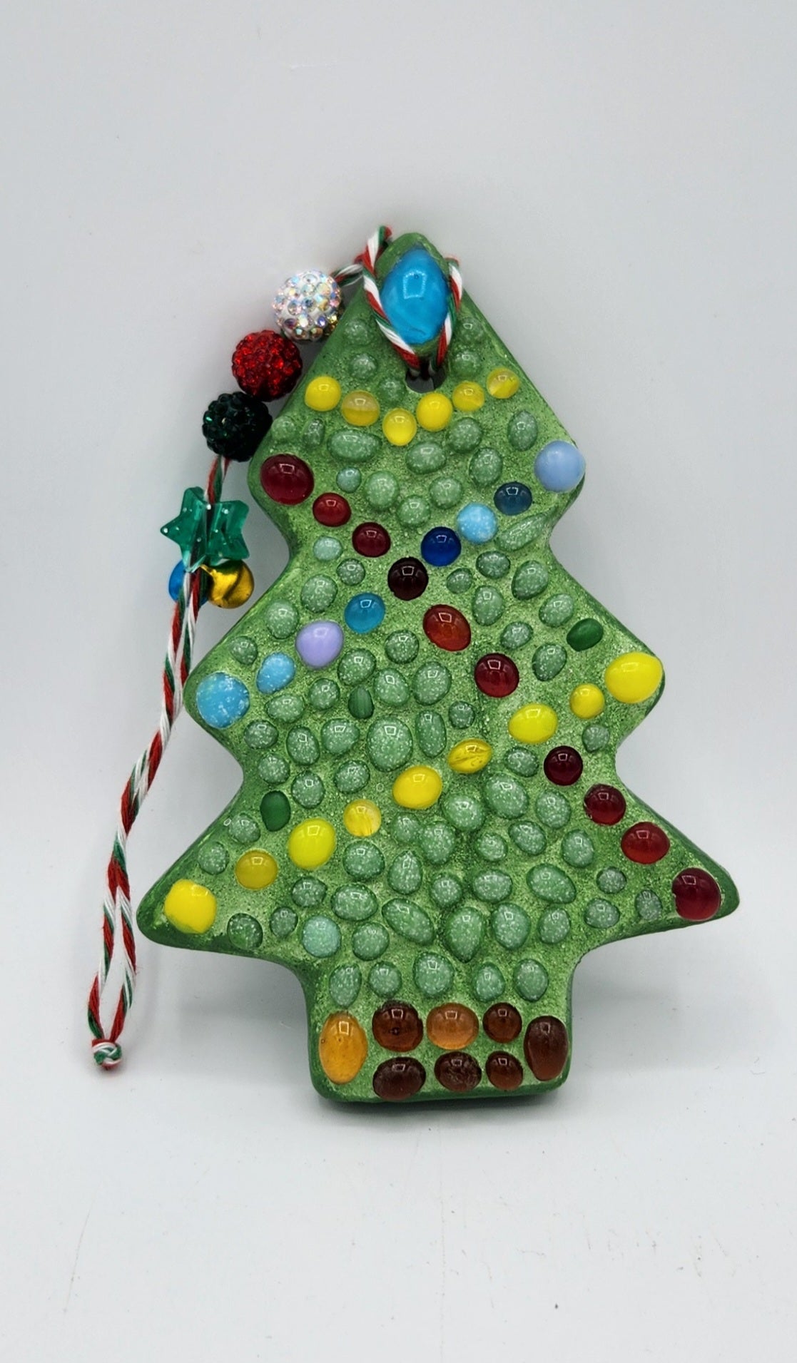Mosaic Christmas tree ornament
