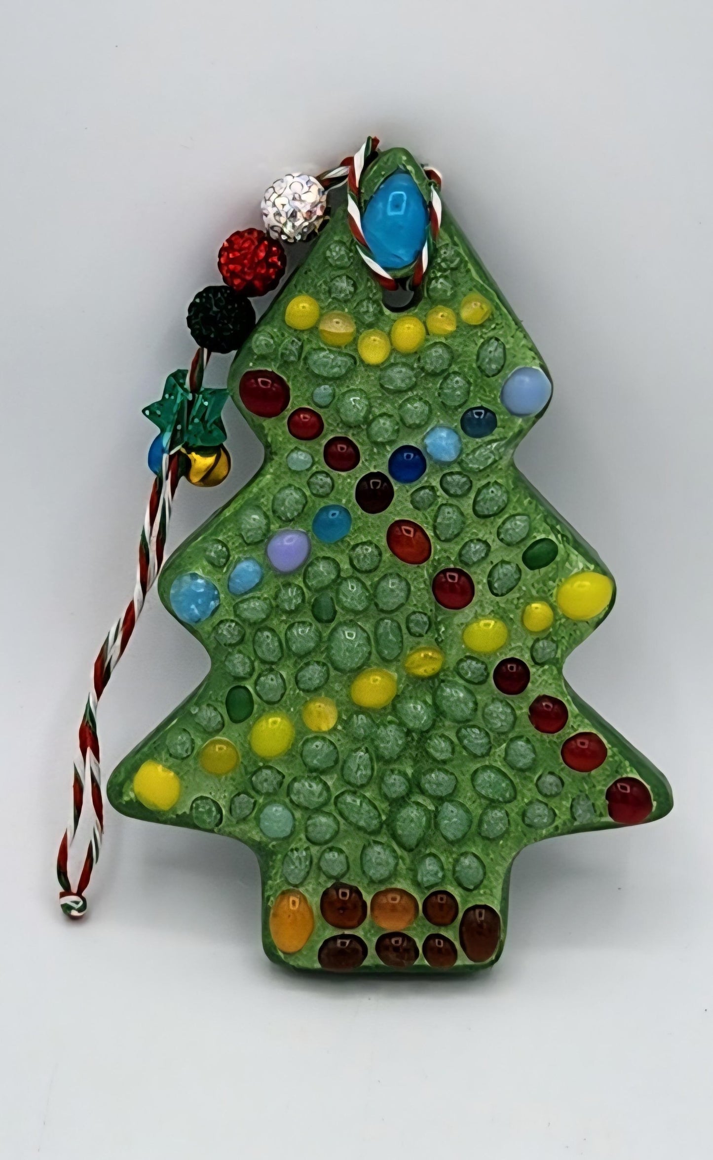 Mosaic Christmas tree ornament