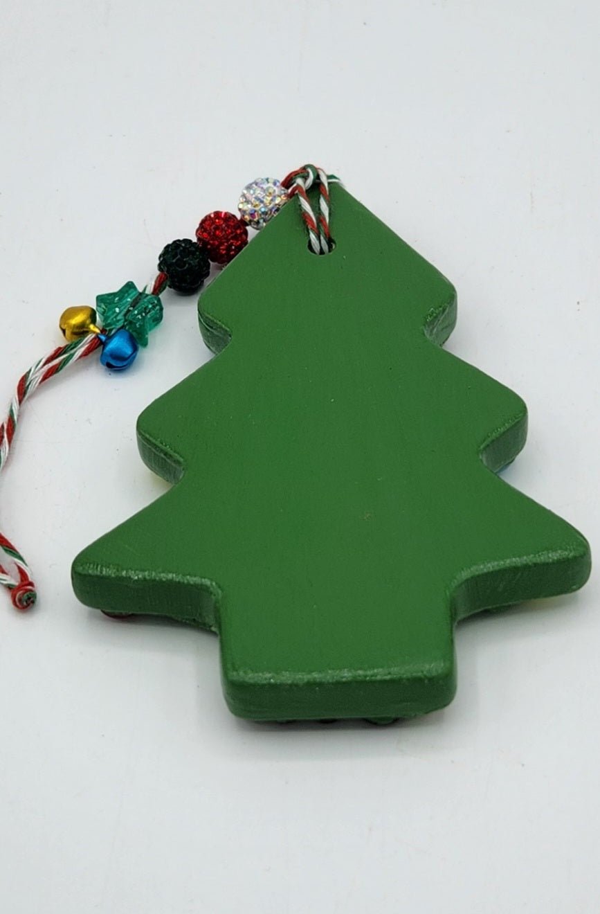 Mosaic Christmas tree ornament