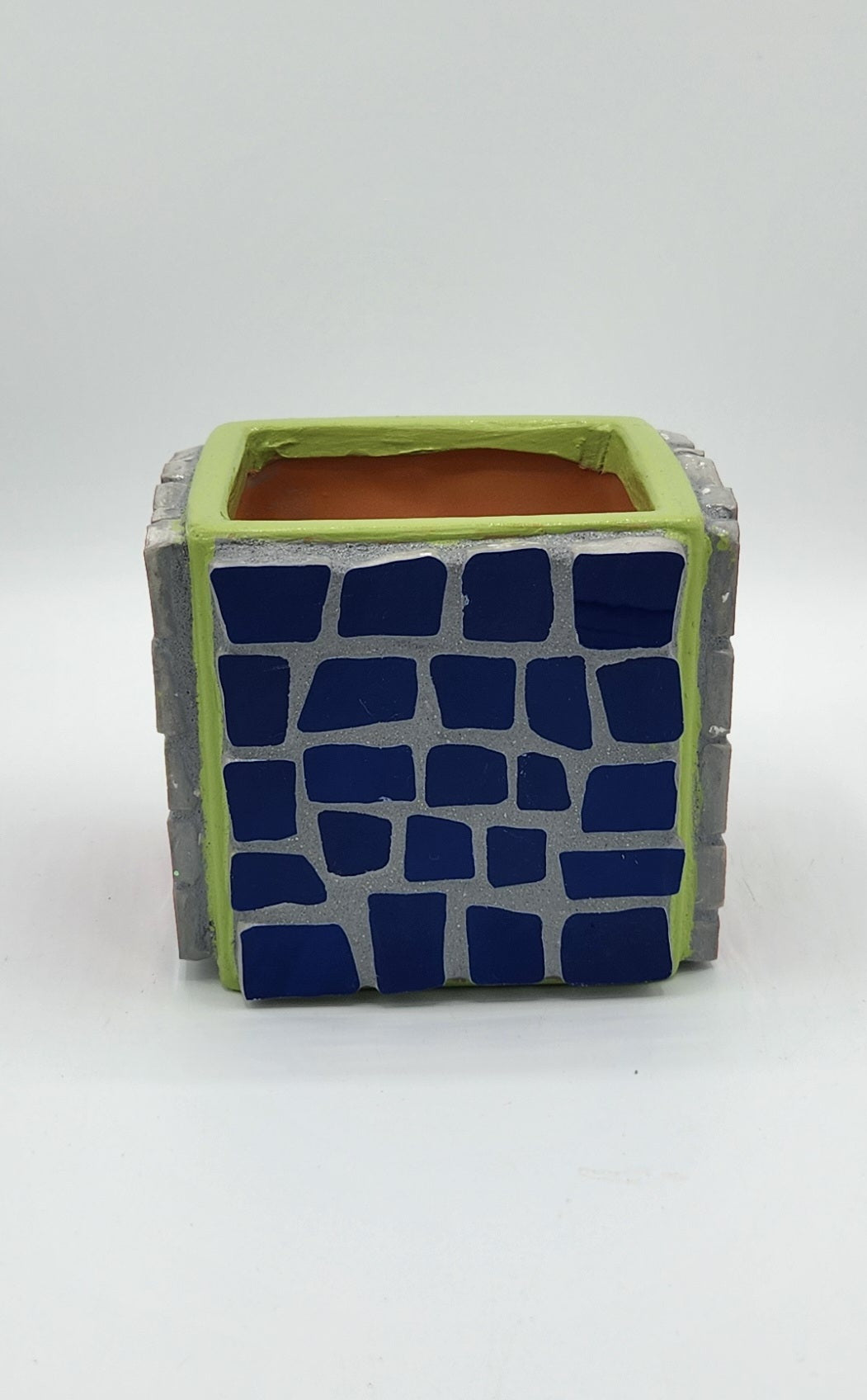 Mosaic Christmas container-planter