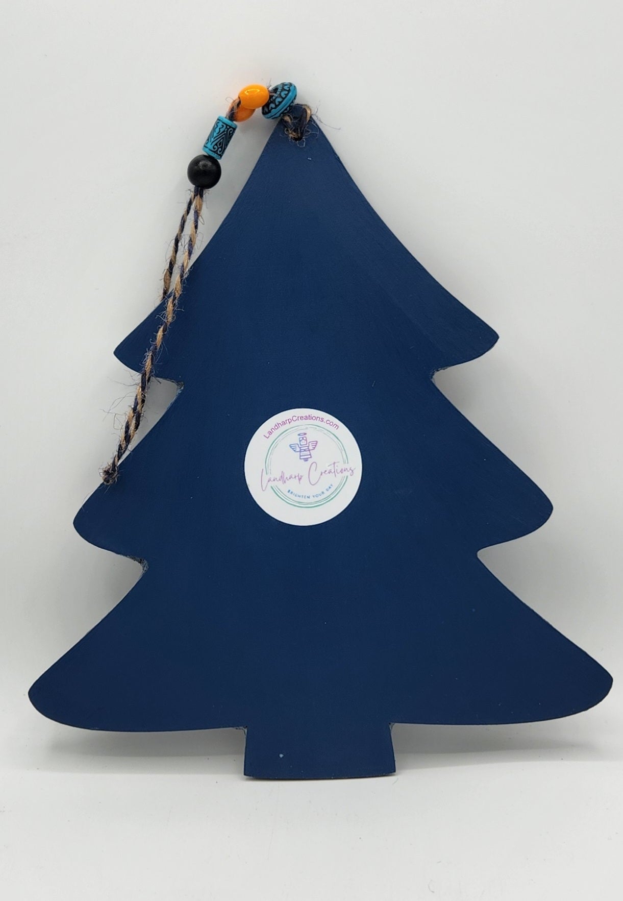 Colorful hanging mosaic Christmas tree