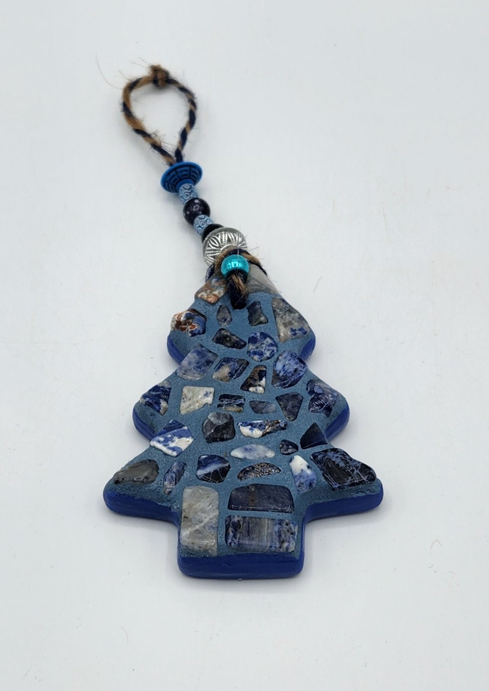 Mosaic hanging Christmas tree oranment