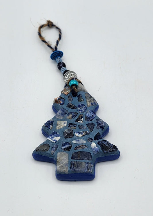Mosaic hanging Christmas tree oranment