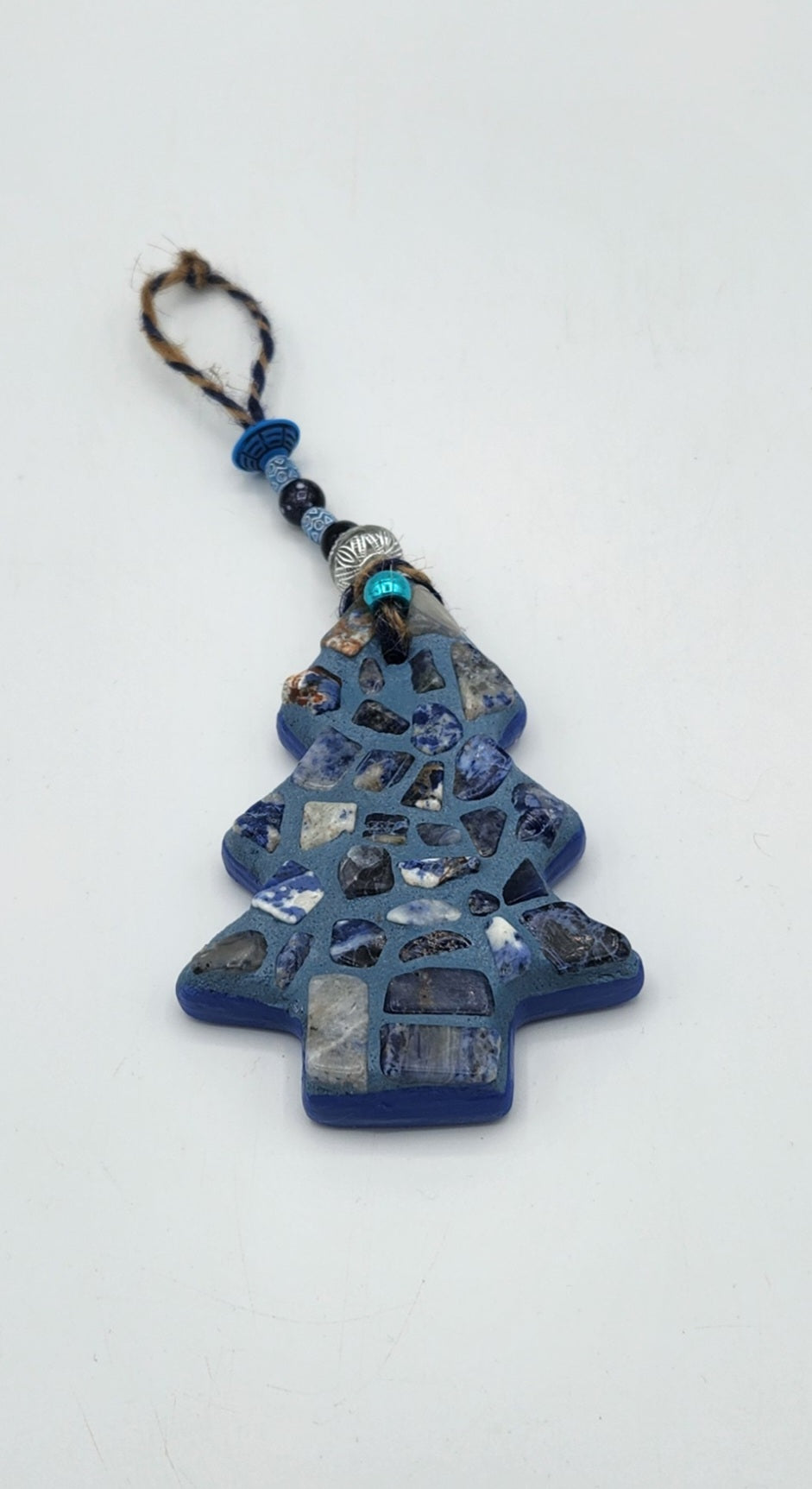 Mosaic hanging Christmas tree oranment