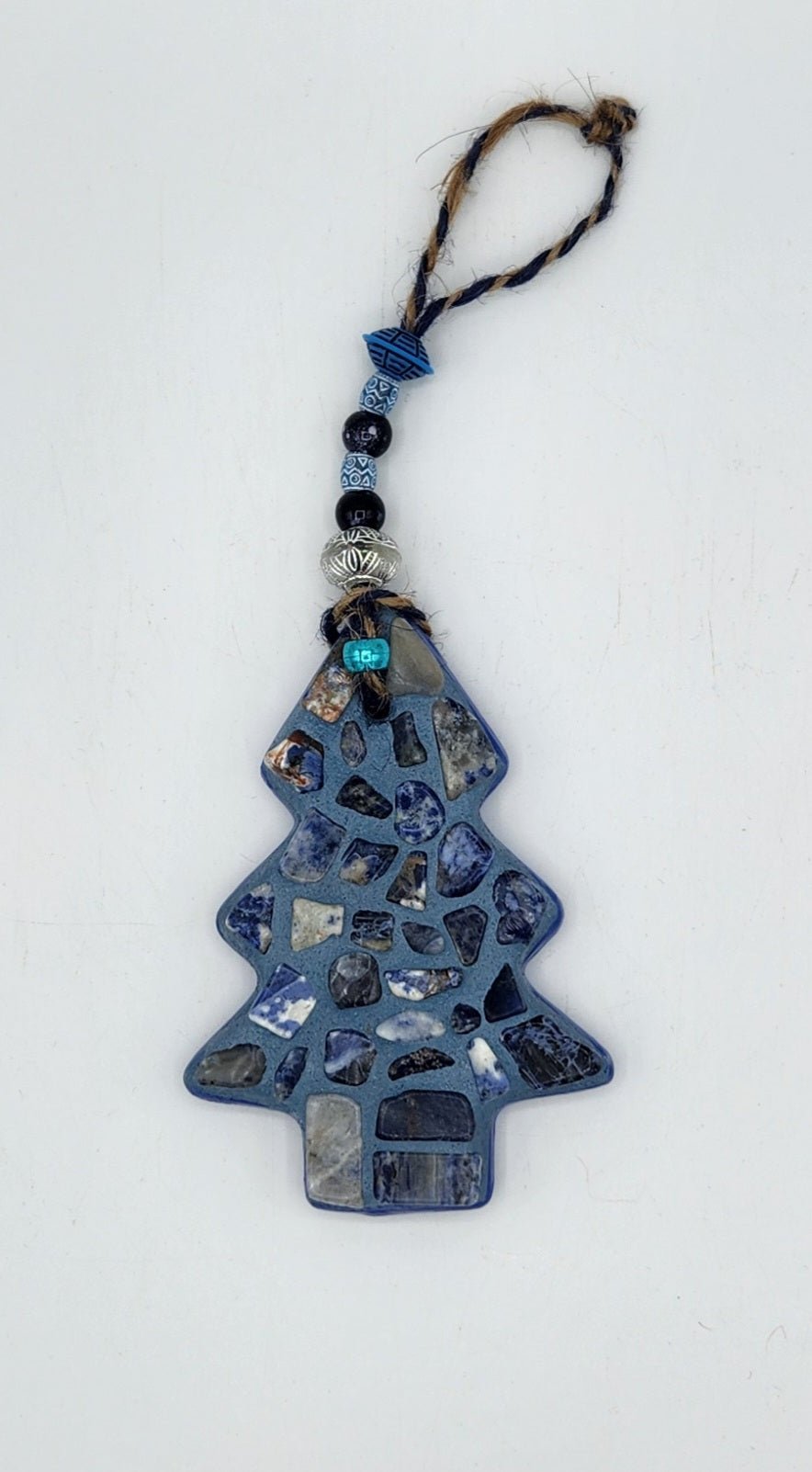 Mosaic hanging Christmas tree oranment