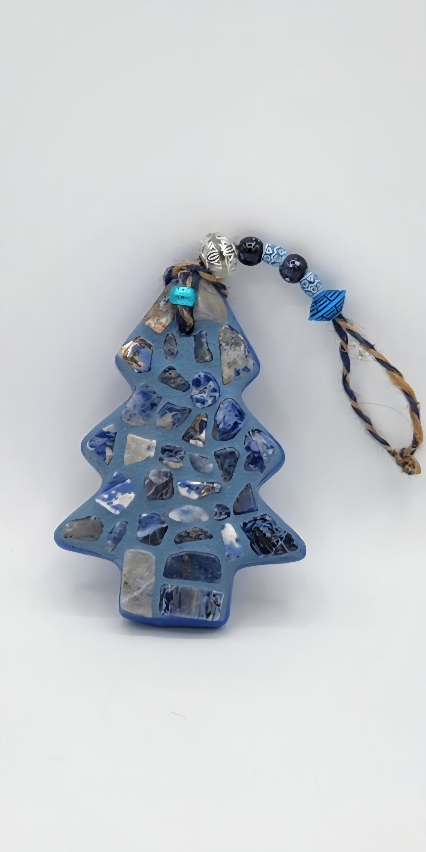 Mosaic hanging Christmas tree oranment