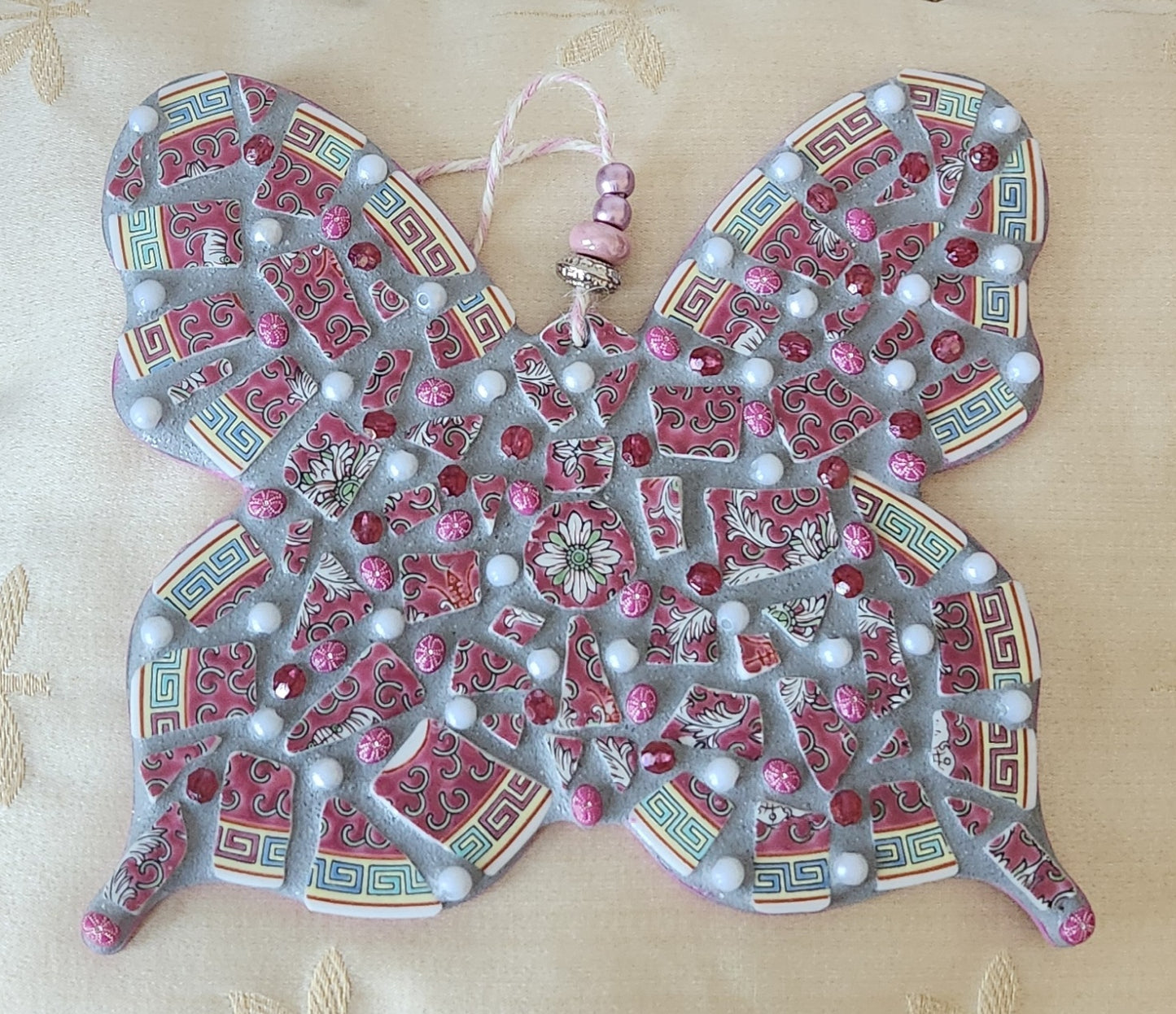 Hanging mosaic butterfly