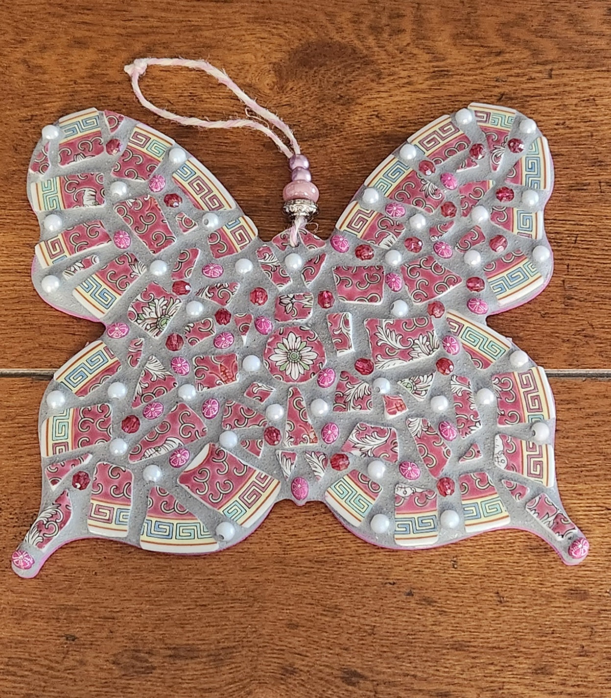 Hanging mosaic butterfly