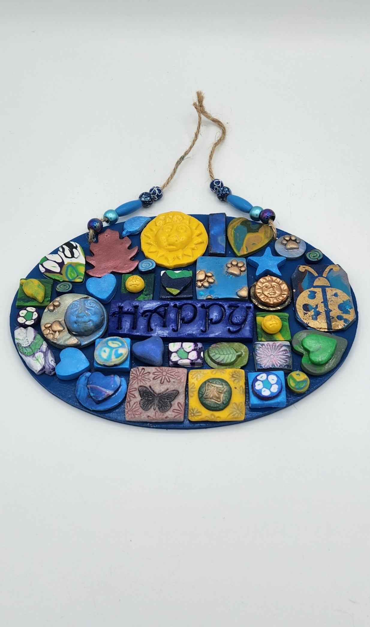 Polymer clay hanging art