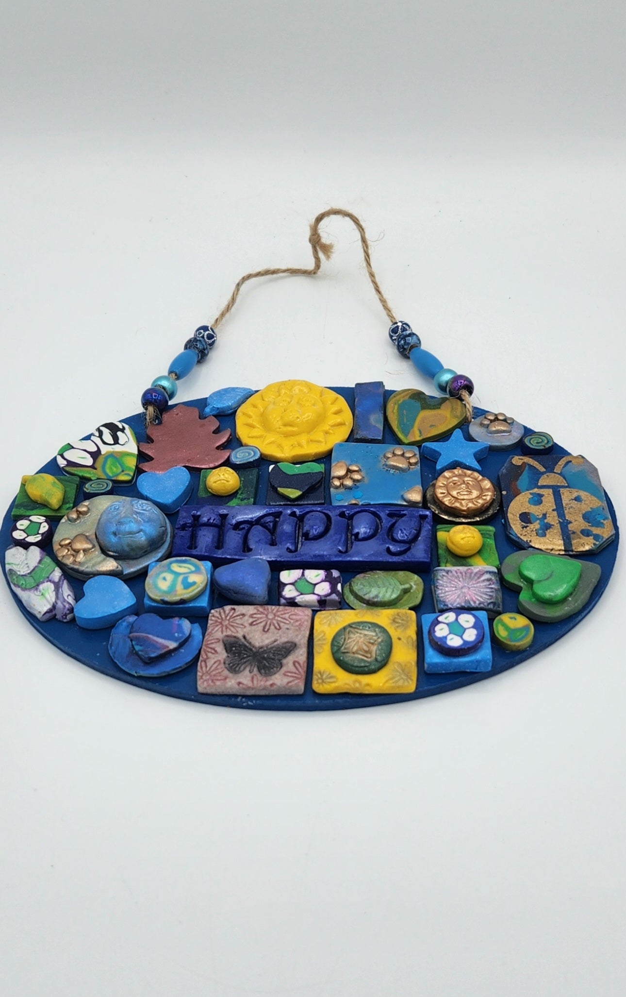 Polymer clay hanging art